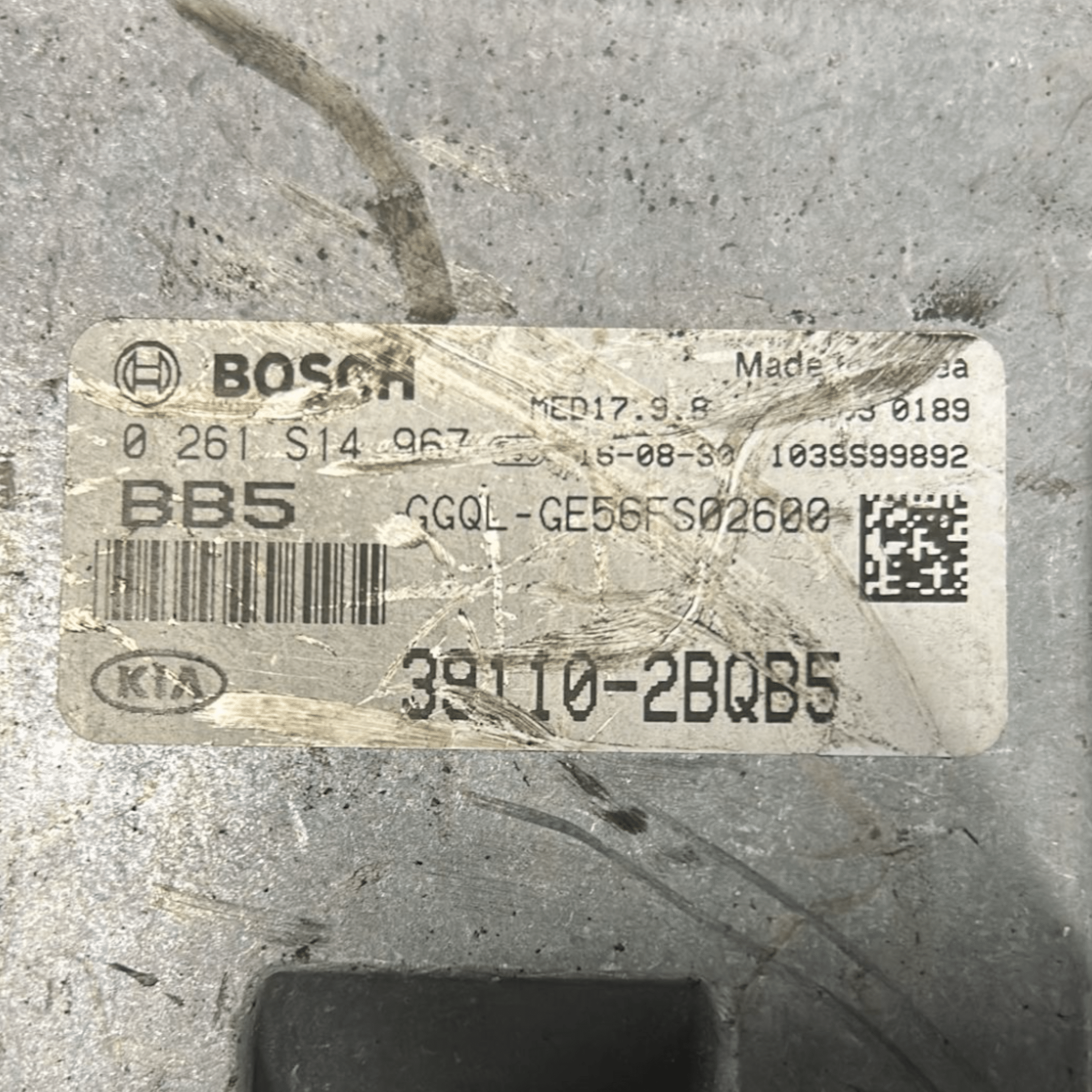 Centralina ECU Motore Kia Sportage 1.6 Benzina (2016 > 2021) cod:39110-2BQB5