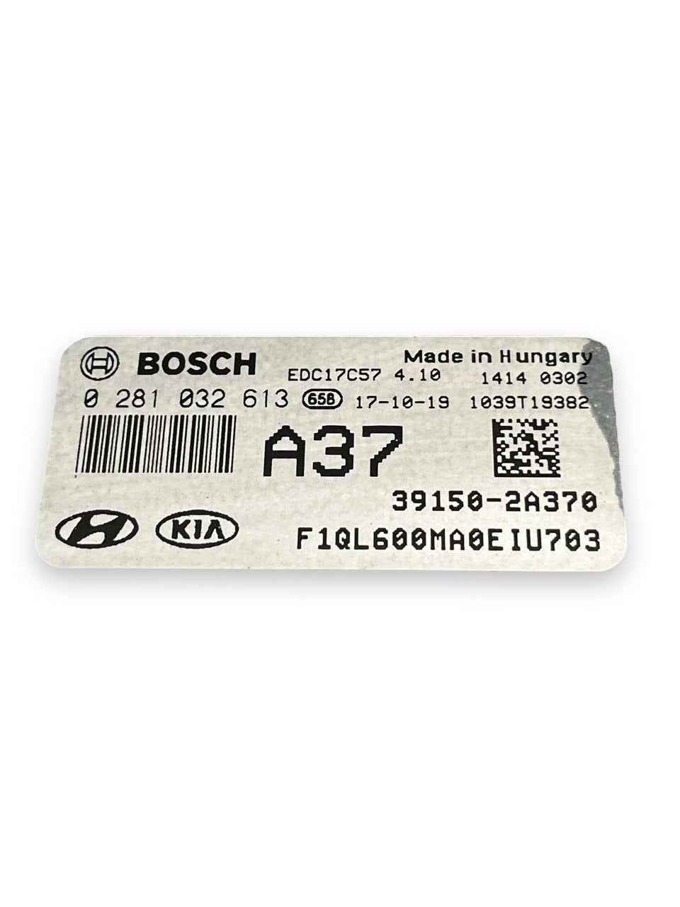 Centralina ECU Motore Kia Sportage 1.7 Diesel (2016-2021)cod.39150-2A370 / 0281032613