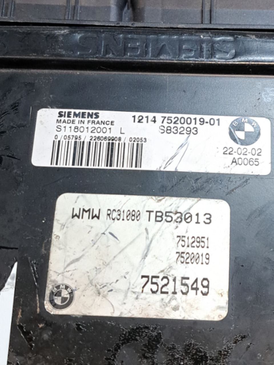 Centralina ECU Motore Mini Cooper R50 / R53 1.6 Benzina (2001-2006) COD:12147520019