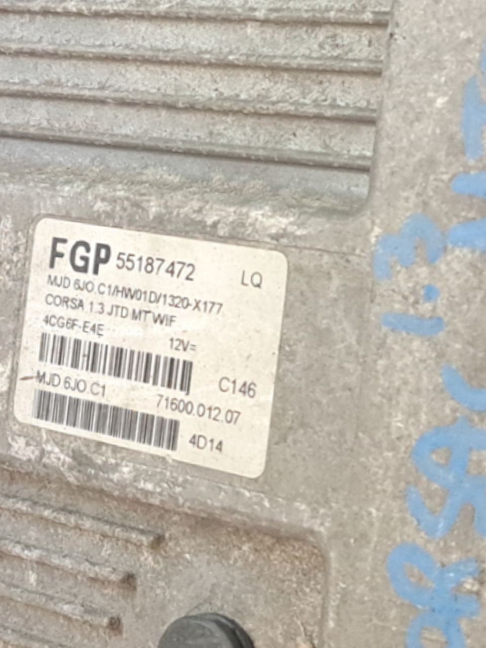 Centralina Ecu Motore Opel Corsa C 1.3 cdti (2000-2006) COD:55187472
