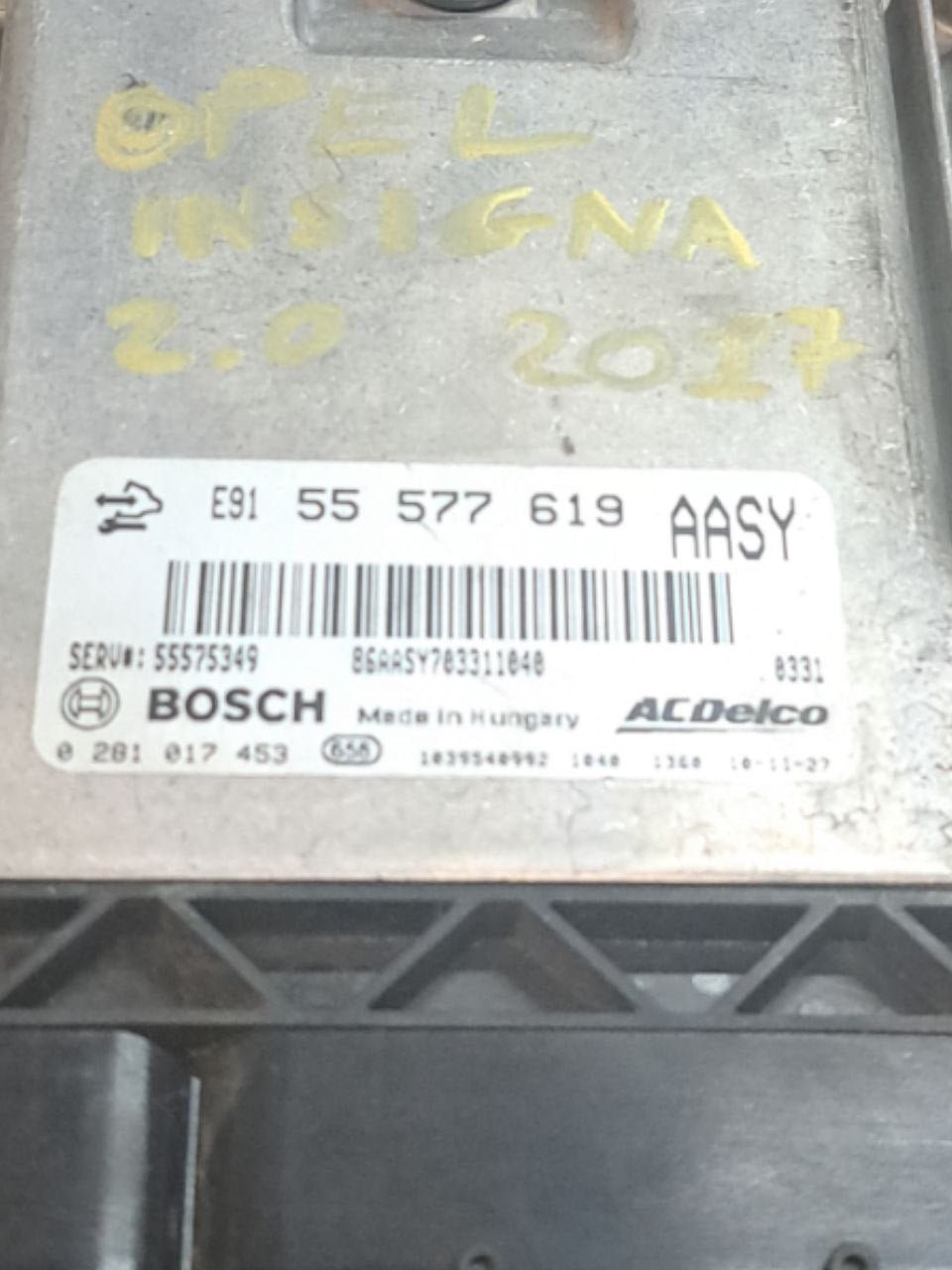 Centralina ECU Motore Opel Insignia 2.0 diesel (2008-2017) COD: 55577619
