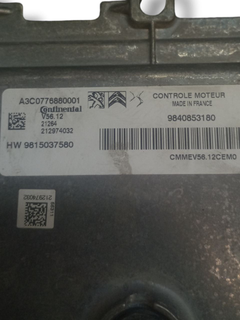 Centralina Ecu Motore Peugeot 208 1.2 Puretech Benzina (2021) COD:9840853180