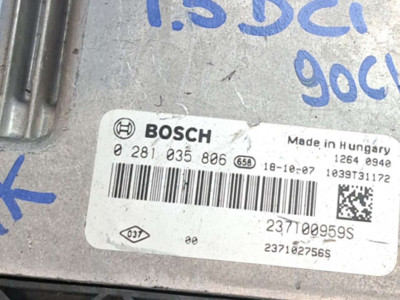 Centralina ECU Motore Renault Captur 1.5 Diesel ( 2012 - 2019 ) COD:0281035806