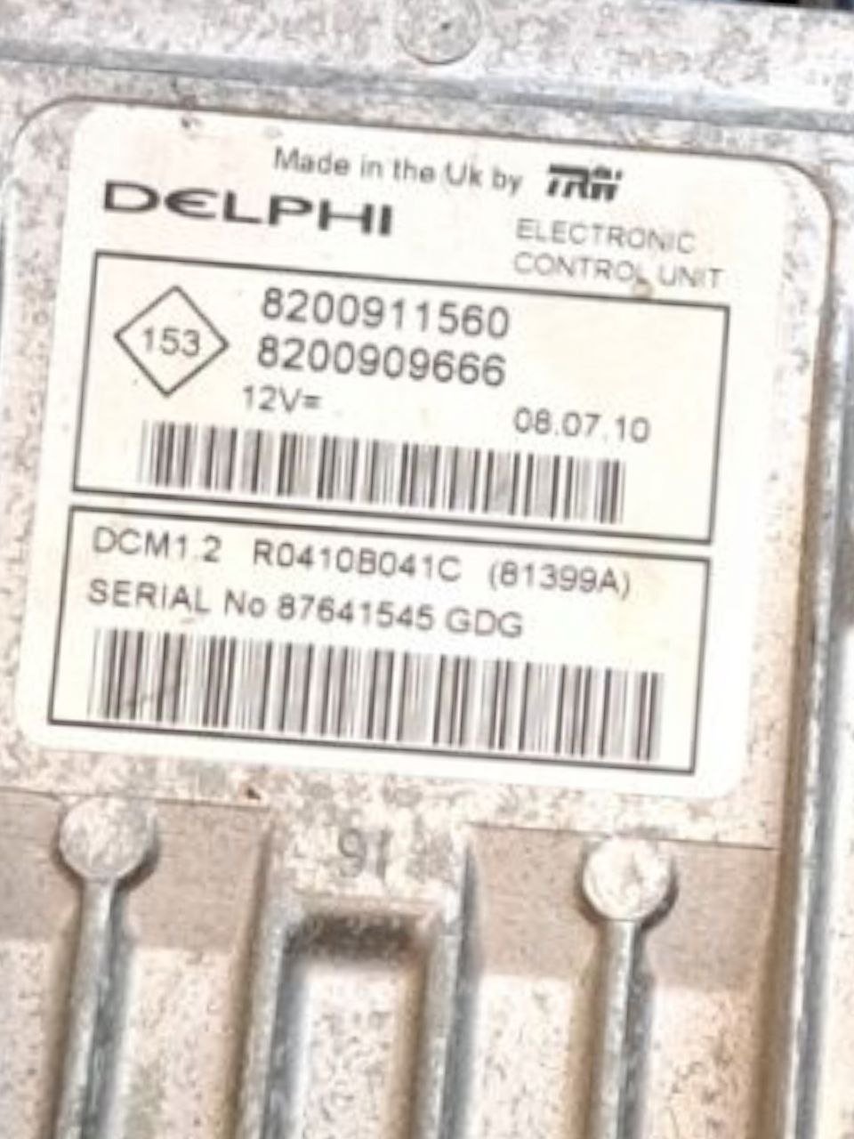 Centralina ecu motore Renault Clio III 1.5 Diesel (2006) COD:8200911560