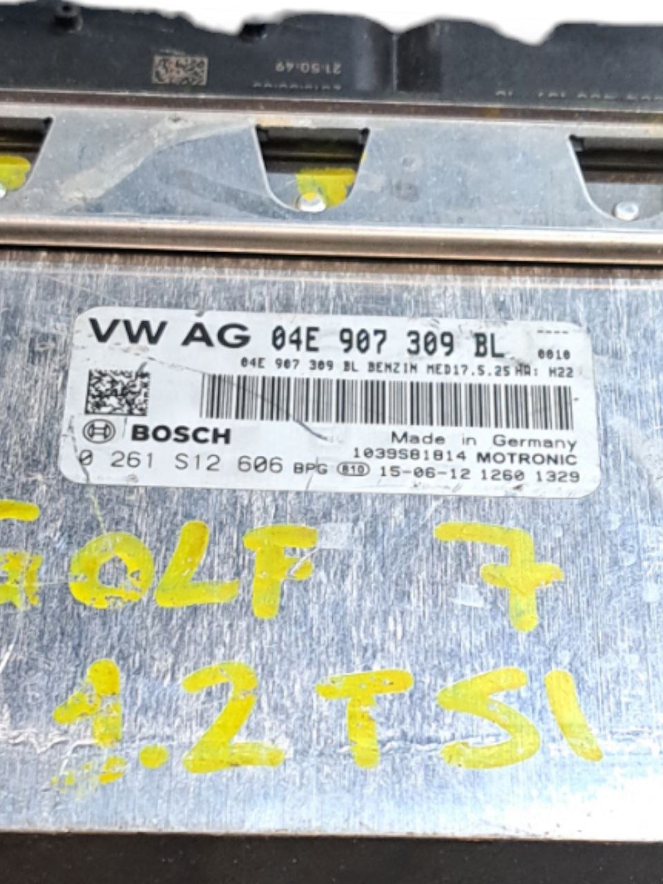 Centralina Ecu Motore Volkswagen Golf VII 1.2 TSI (2012>) COD:04E907309BL