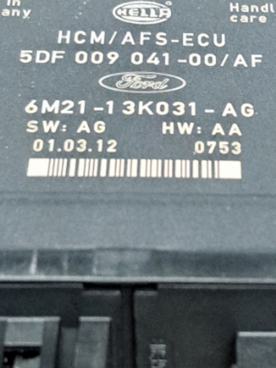 Centralina fari Ford S-max (2006-2014) COD:6M21-13K031-AG