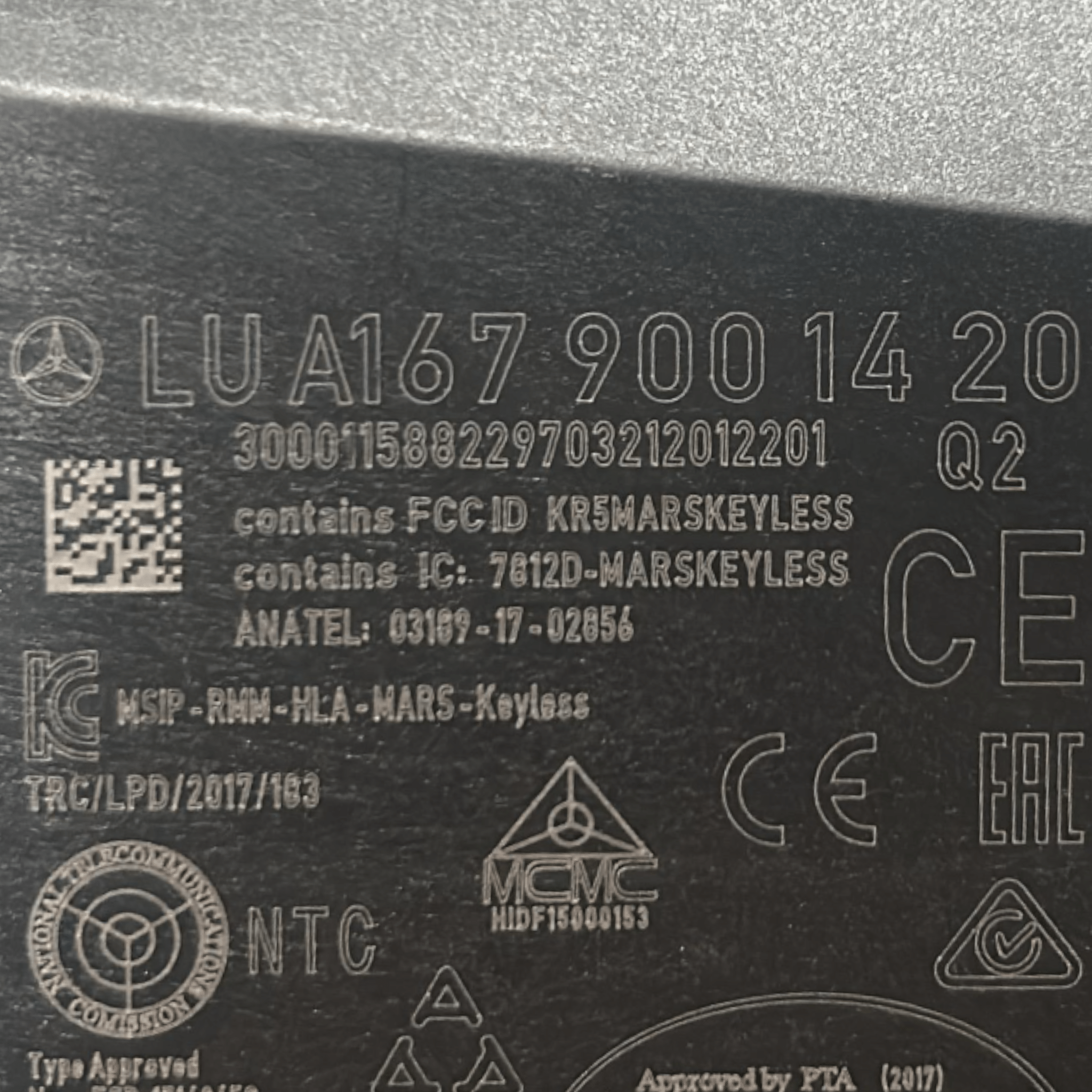 Centralina Keyless Mercedes Benz Classe B (W247) cod.A1679001420 (2018 > )