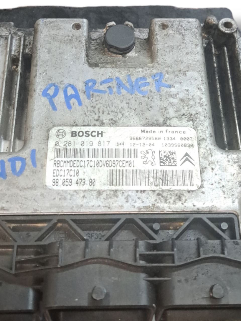 Centralina motore ecu Citroen Berlingo / Partner 1.6 hdi (2009-2013) COD:9805947380