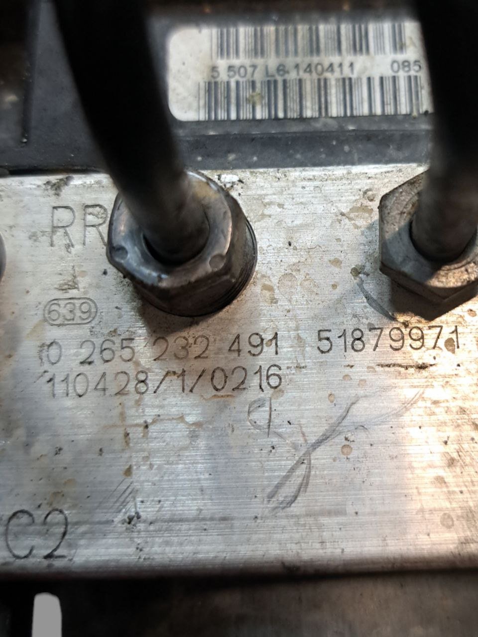 Centralina Pompa Abs Fiat fiorino / Qubo / Nemo / Bipper 1.3 mtj (2009) COD:51879971-0265232491