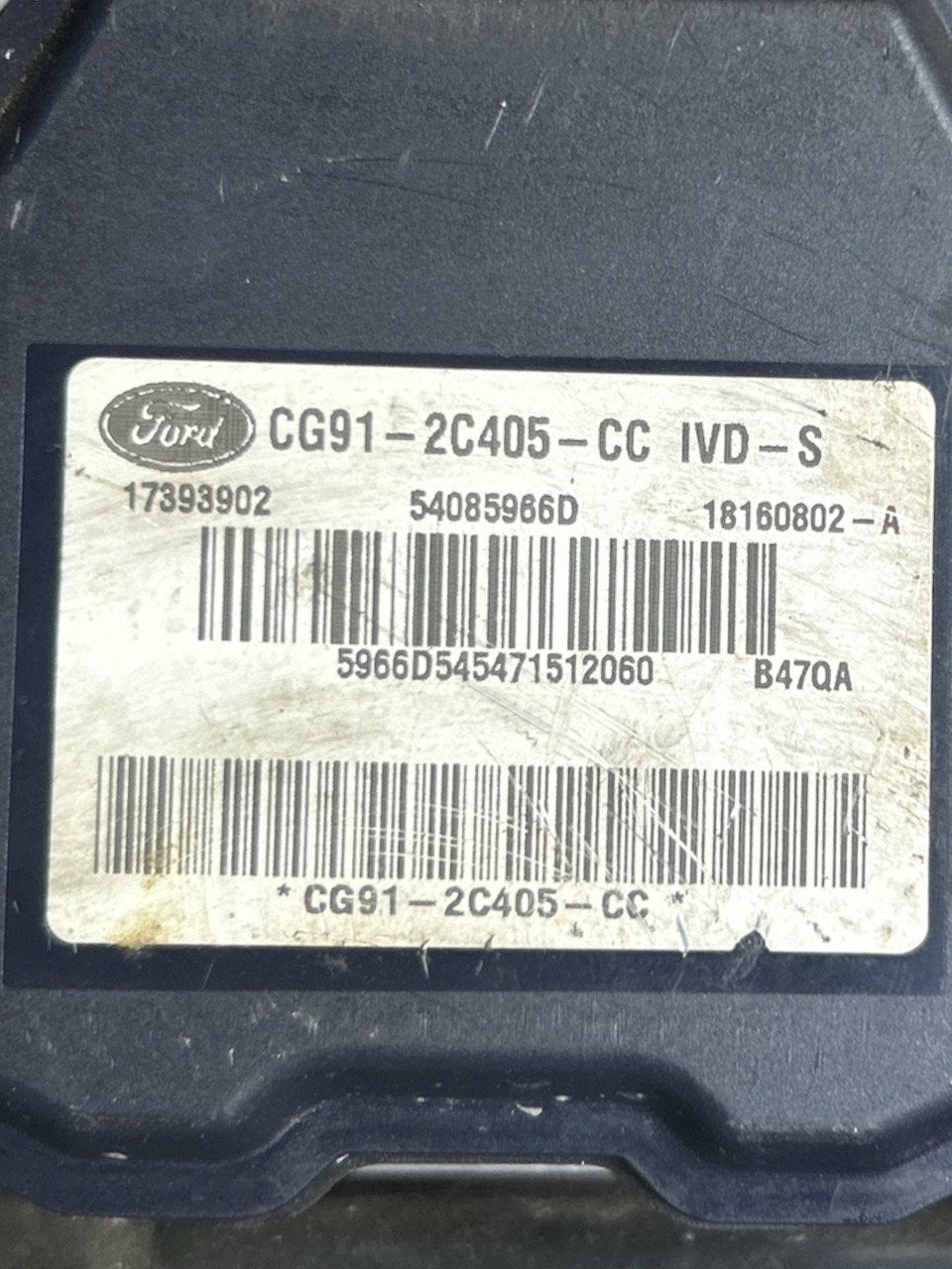 Centralina / Pompa ABS Ford S - MAX 2.0 Diesel (2006 > 2015) cod.CG91-2C405-CC