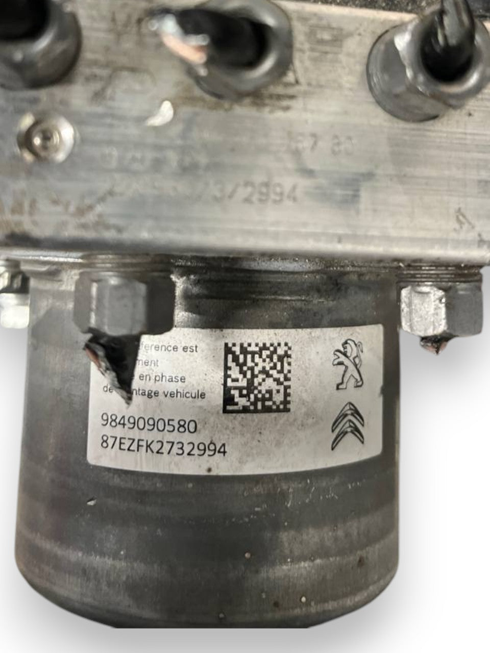 Centralina / Pompa Abs Peugeot 308 III 1.6 Diesel (2021>) cod: 9849090580 / 9835146780