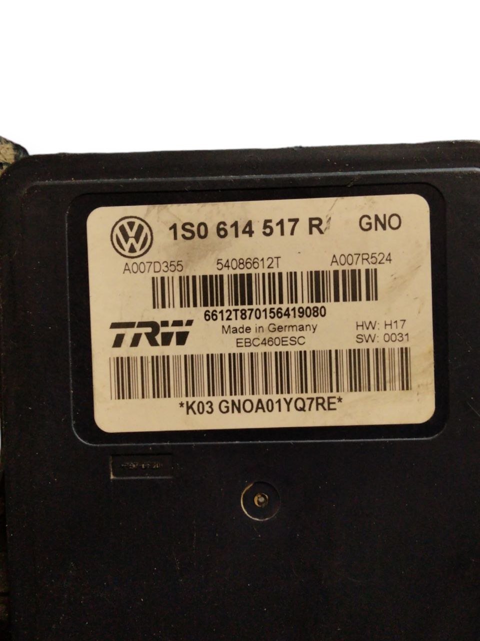 Centralina Pompa Abs Volkswagen Up 1.0 benzina (2011>) cod. 1S0614517R