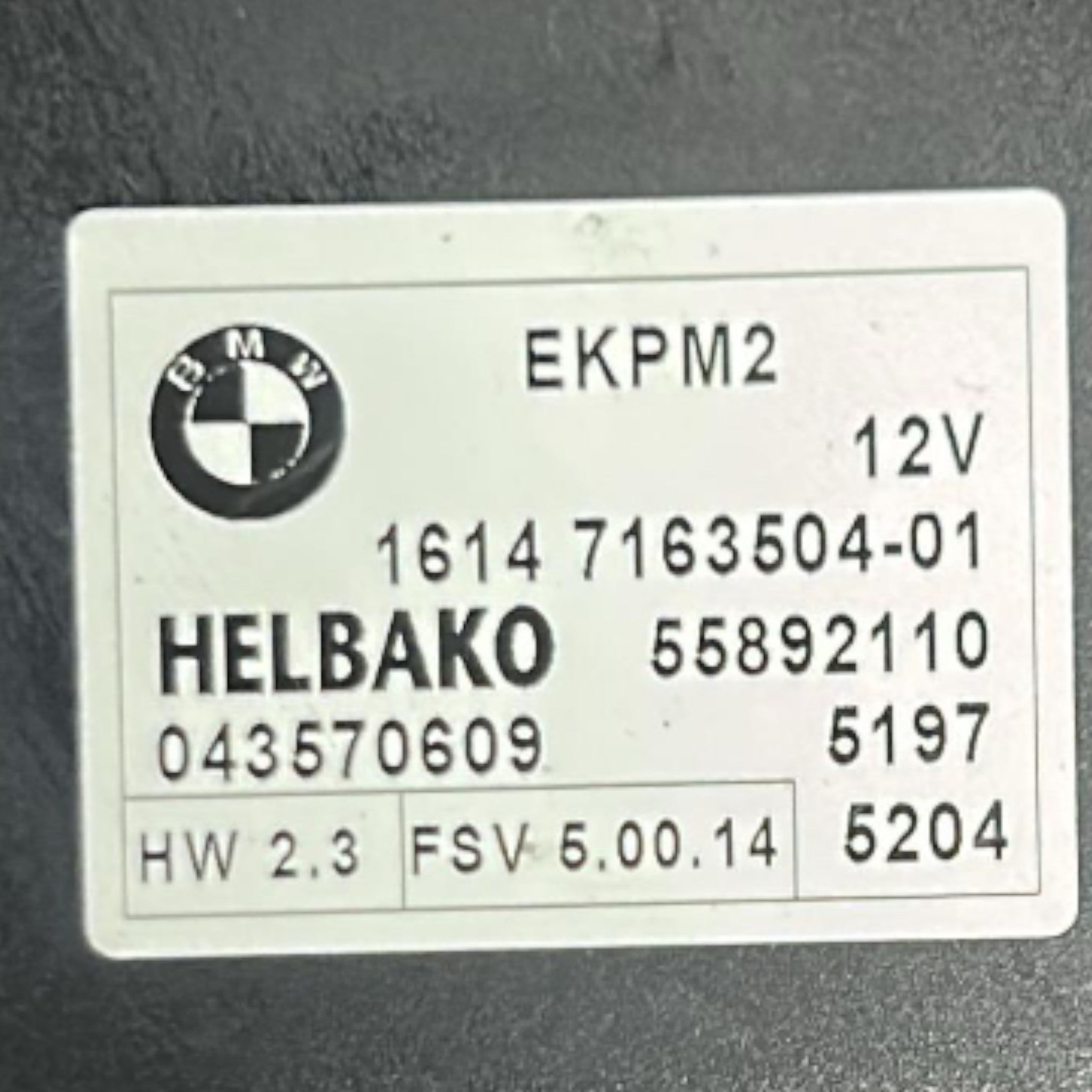 Centralina Pompa Carburante BMW Serie 1 (E87) cod.7163504-01 2.0 Diesel (2004 > 2013)