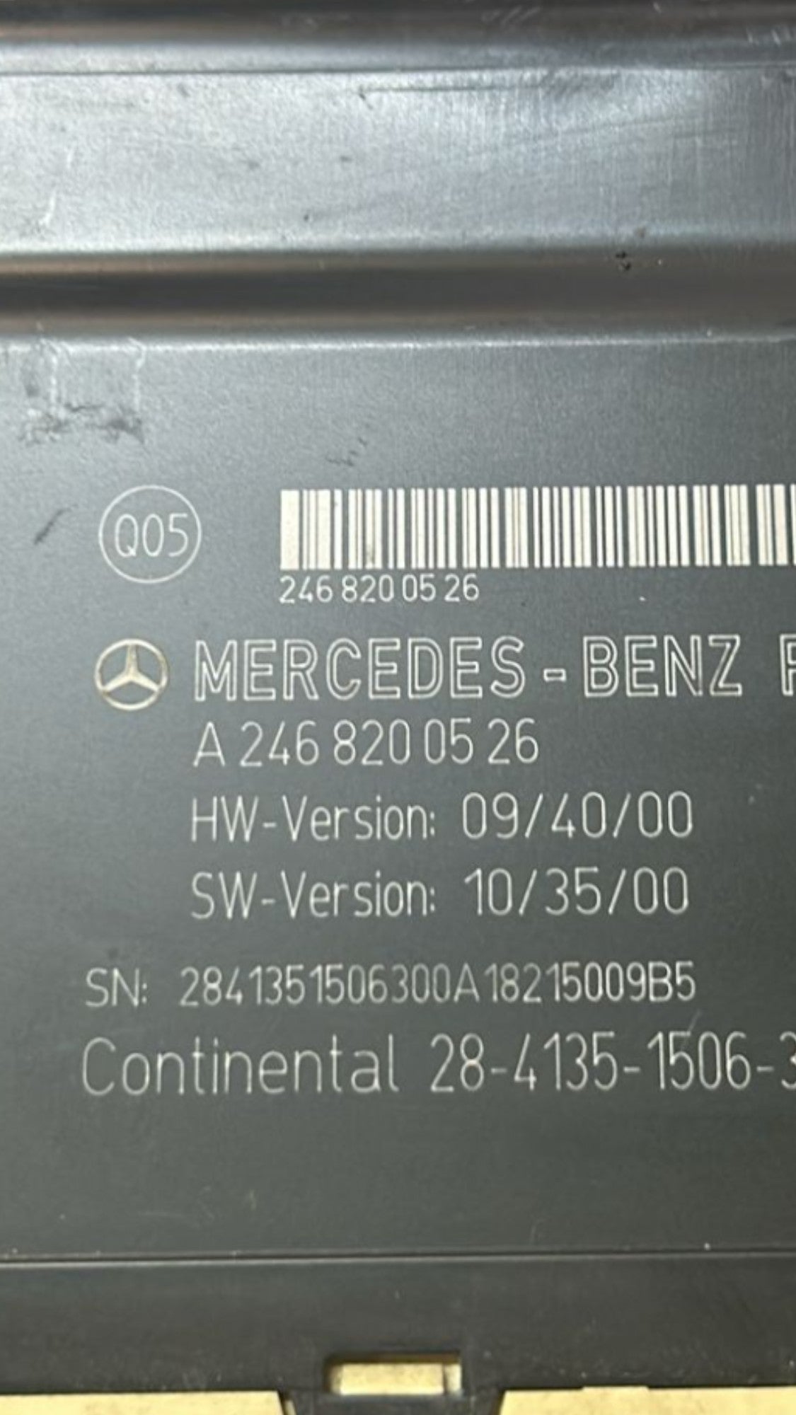 Centralina Regolazione Sedile Mercedes Benz Classe A (W176) cod.A2468200526 (2012 > 2018)