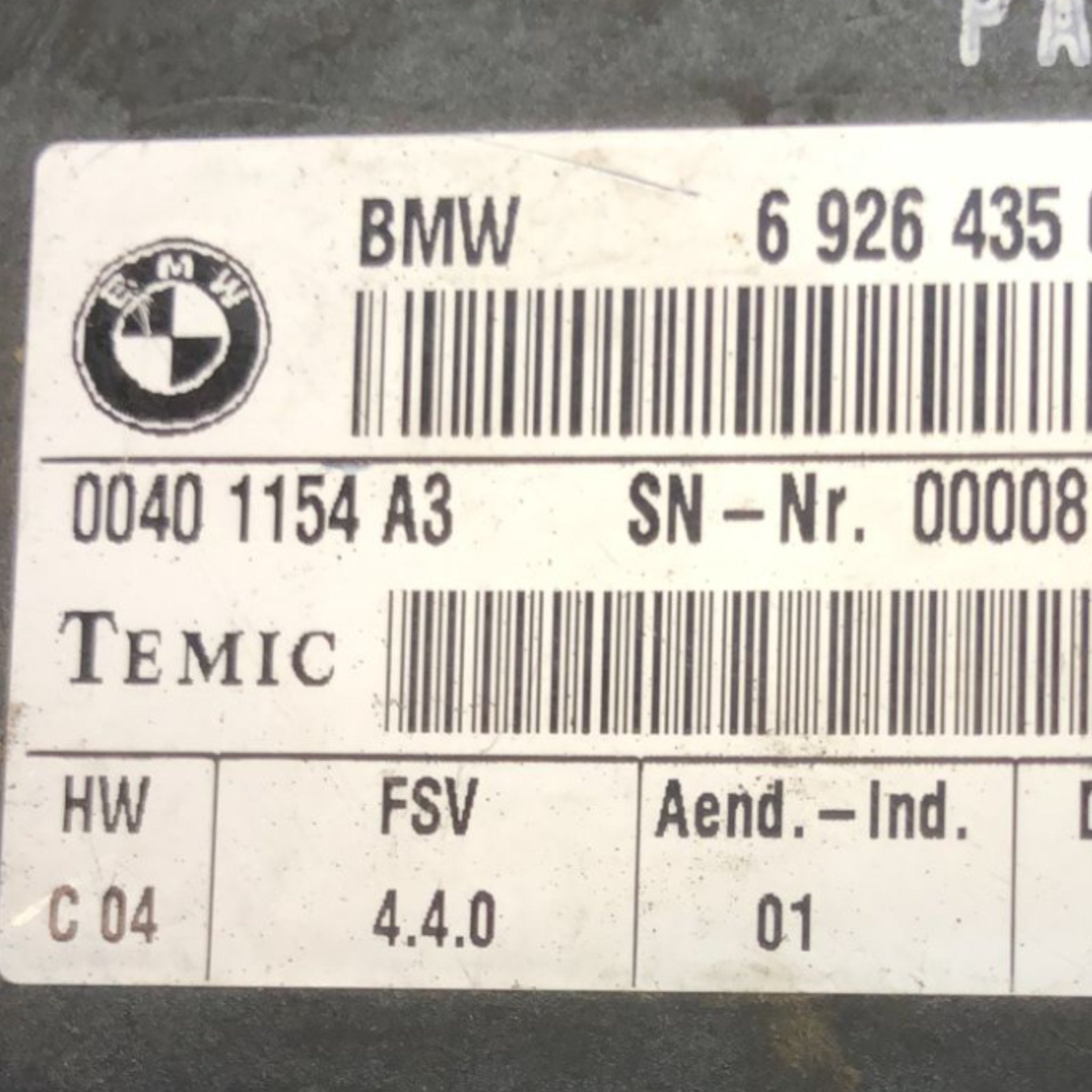 Centralina Riscaldamento Sedili Bmw Serie 1 E87 (2004 > 2013) cod:00401154