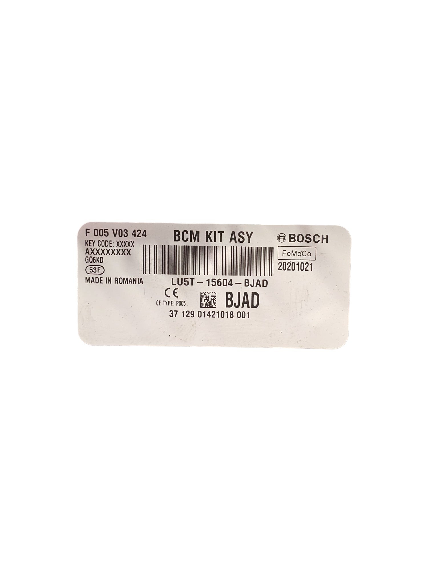 Centralina / Scatola Fusibili Ford Puma 1.0 Benzina Hybrid Cod:LU5T15604BJAD (2019->)