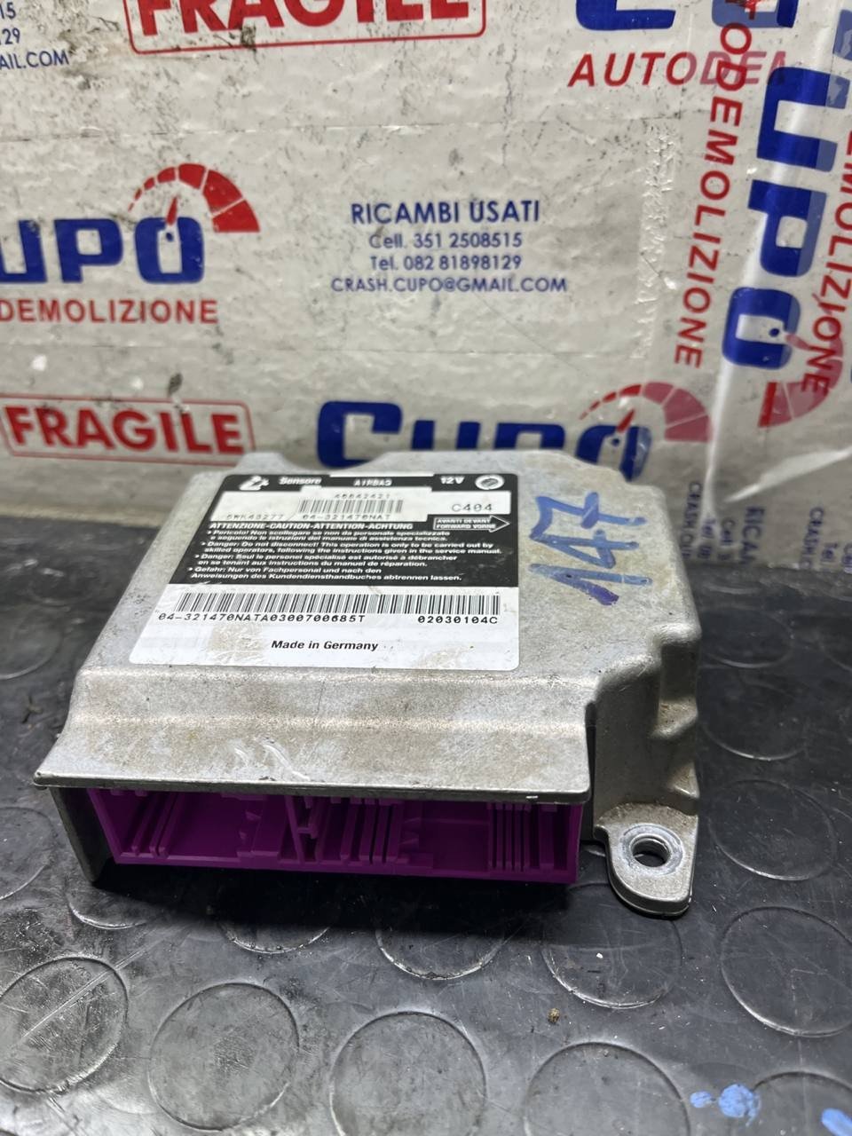 Centralina Sensore Airbag Alfa Romeo 147 (2000/2006)