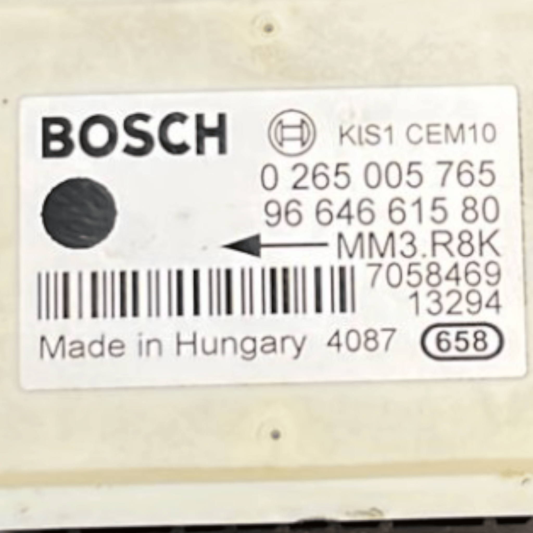 Centralina Sensore Imbardata ESP Peugeot 307 cod:0265005765 (2001 >2009)