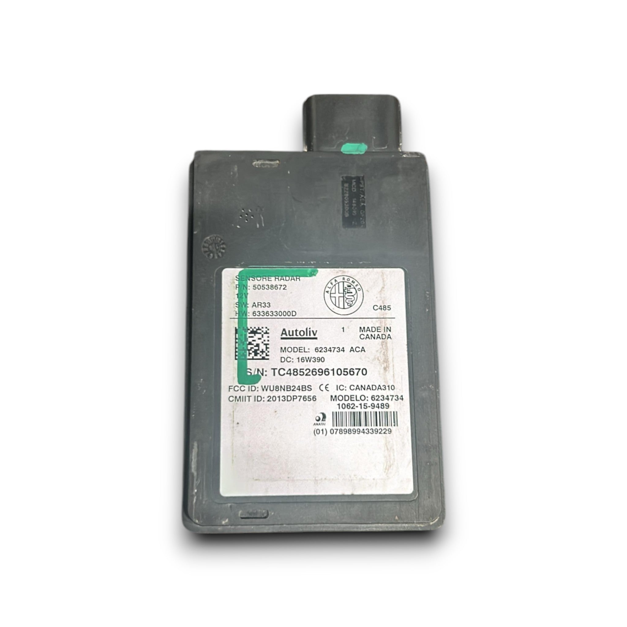 Centralina / Sensore Radar Alfa Romeo Giulia cod.50538672 2.2 Diesel (2016 > )