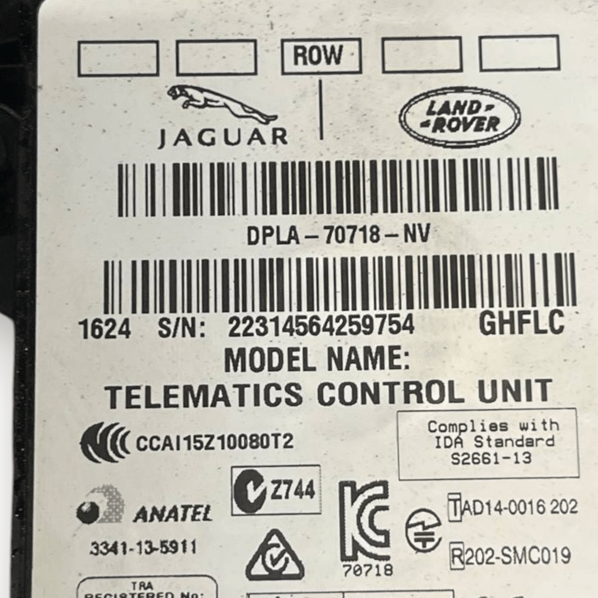 Centralina Telematica Controllo Navigatore Land Rover Evoque L538 (2011 al 2018) cod: DPLA-70718-NV