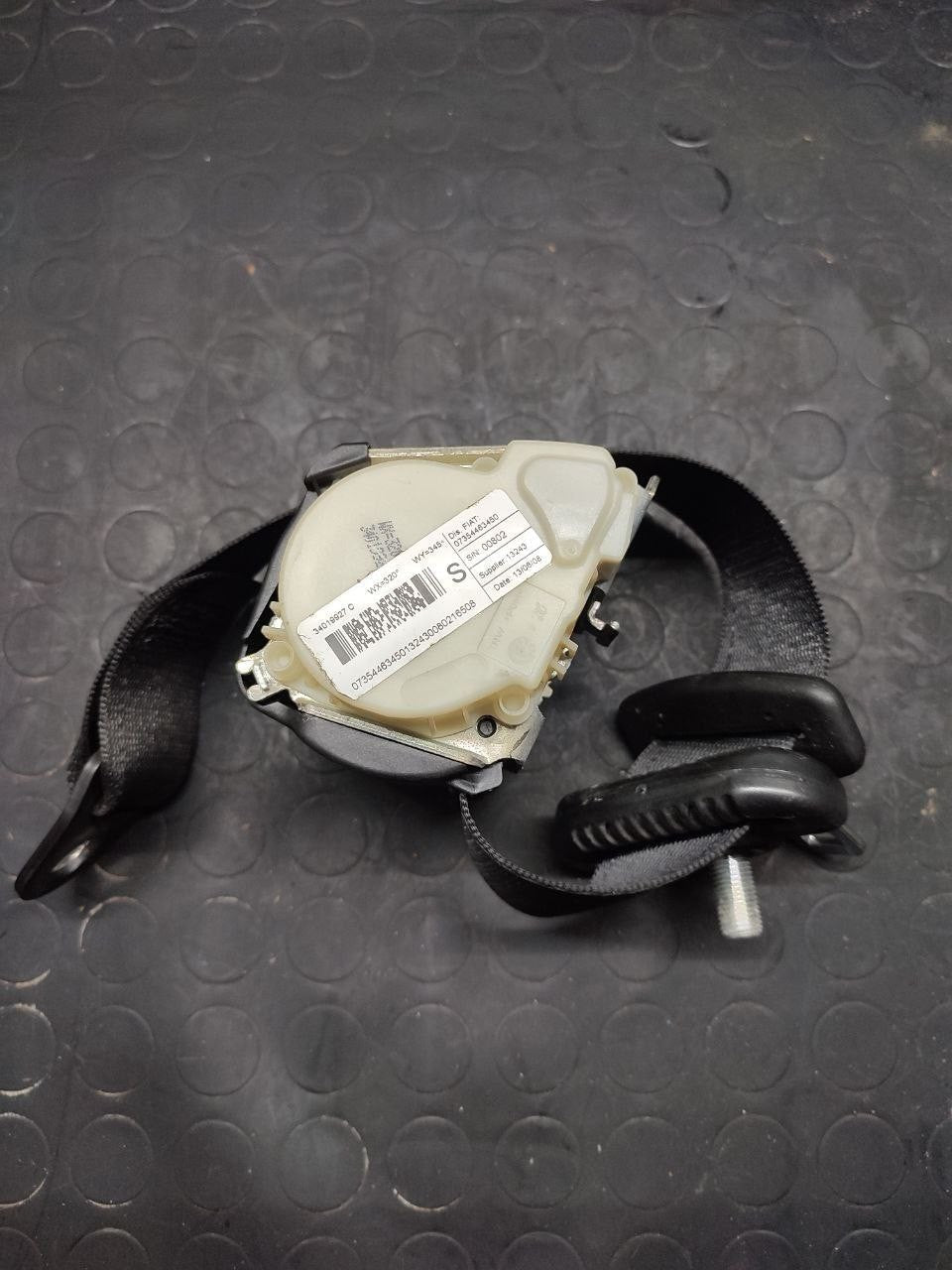 Cintura Di Sicurezza Posteriore Destro Fiat Bravo (198) (2010) Cod:07354463430 - BIBA-RICAMBI