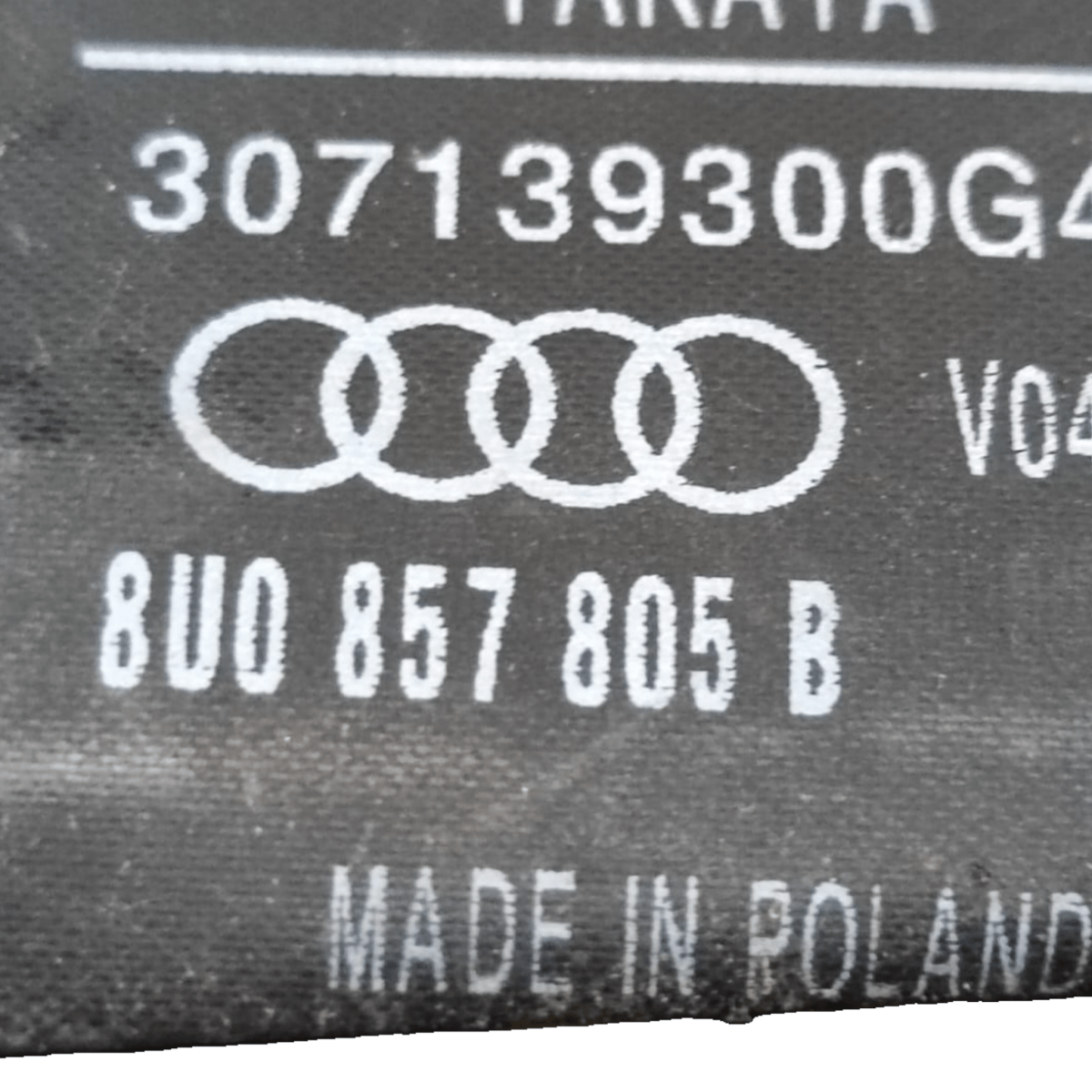 Cintura di sicurezza posteriore destro / sinistro audi q3 cod: 8u0857805b (2010-2018)