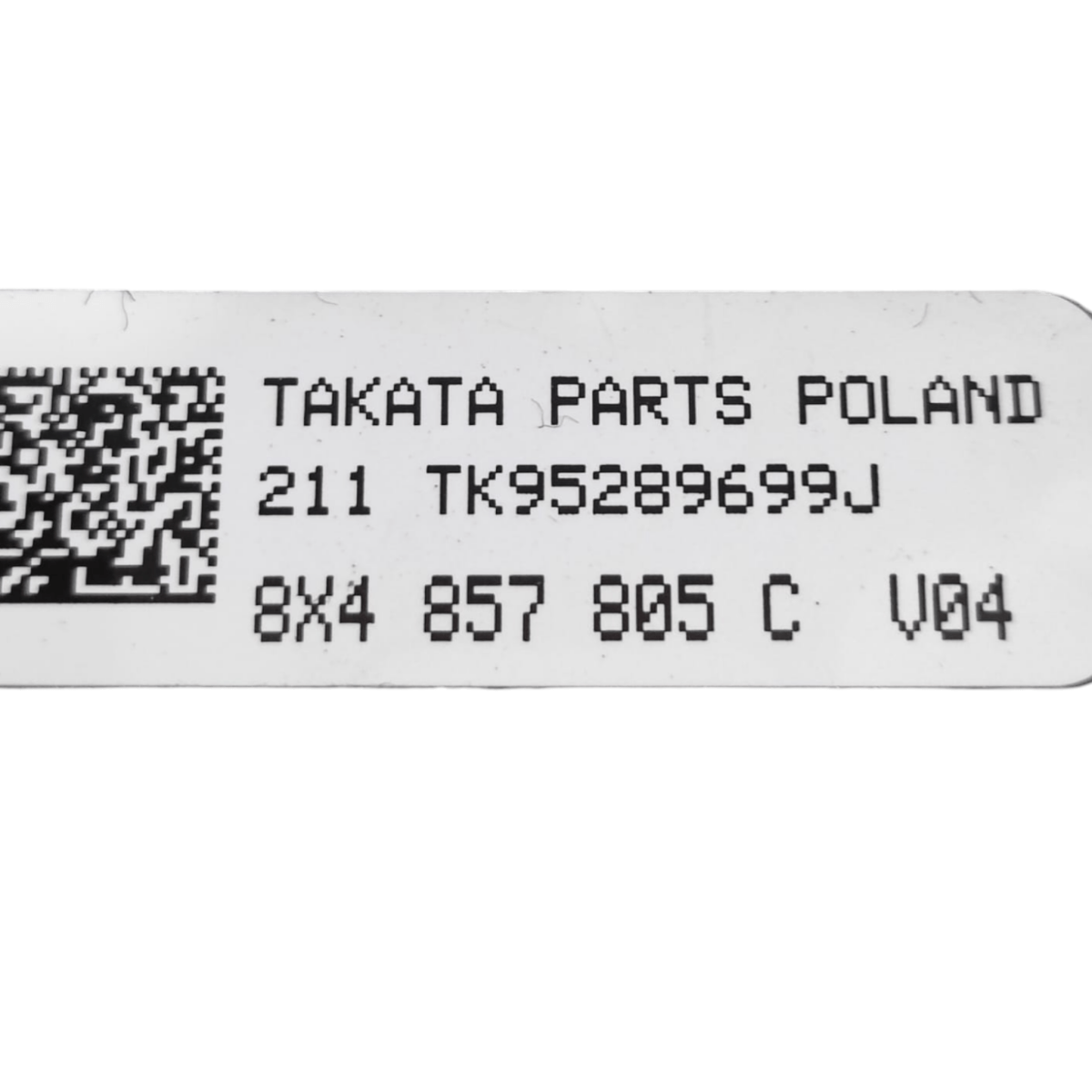 Cintura Di Sicurezza Posteriore Sinistra Audi A1 8X 5 Porte COD: 8X4857805C (2010-2018)