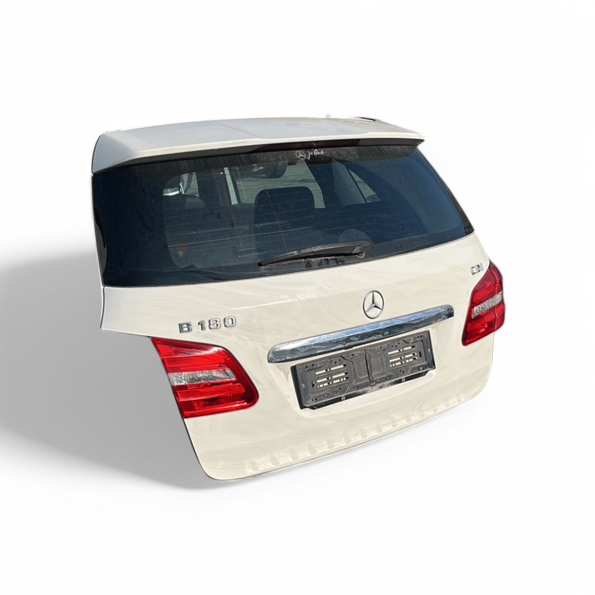 Cofano / portellone / bagagliaio posteriore bianco Mercedes benz W246 con retrocamera (2012-2018)