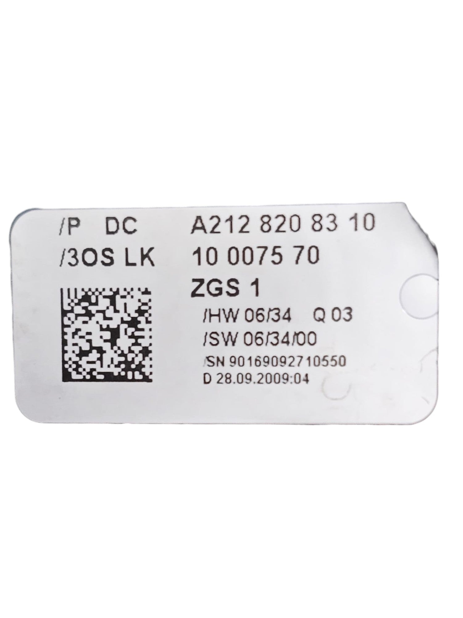 Comandi Alzavetro Anteriore Sinistro Mercedes Classe C W204 Cod:A2128208310 (2007-2015)