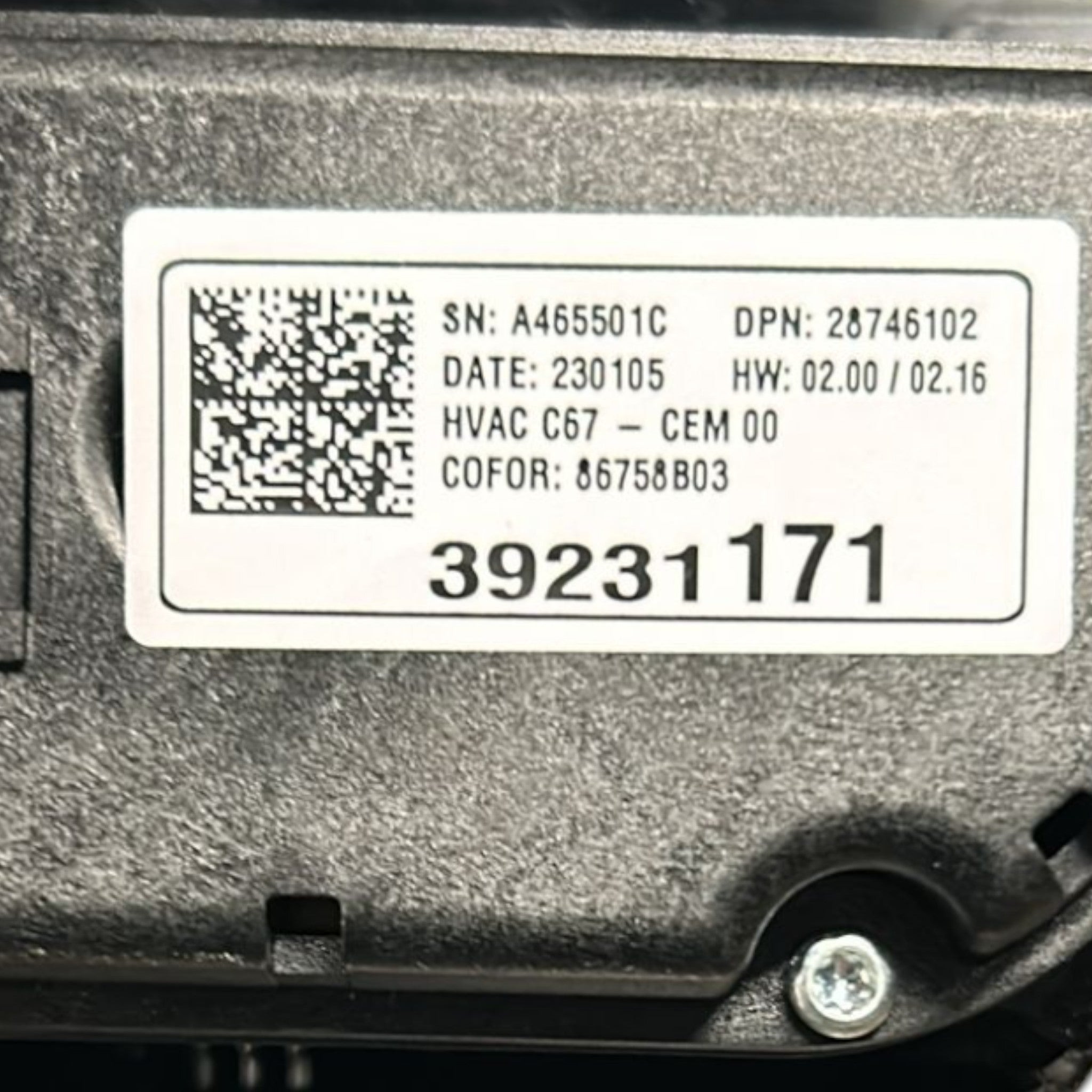 Comandi Clima Opel corsa F cod:39231171 (2019 >)