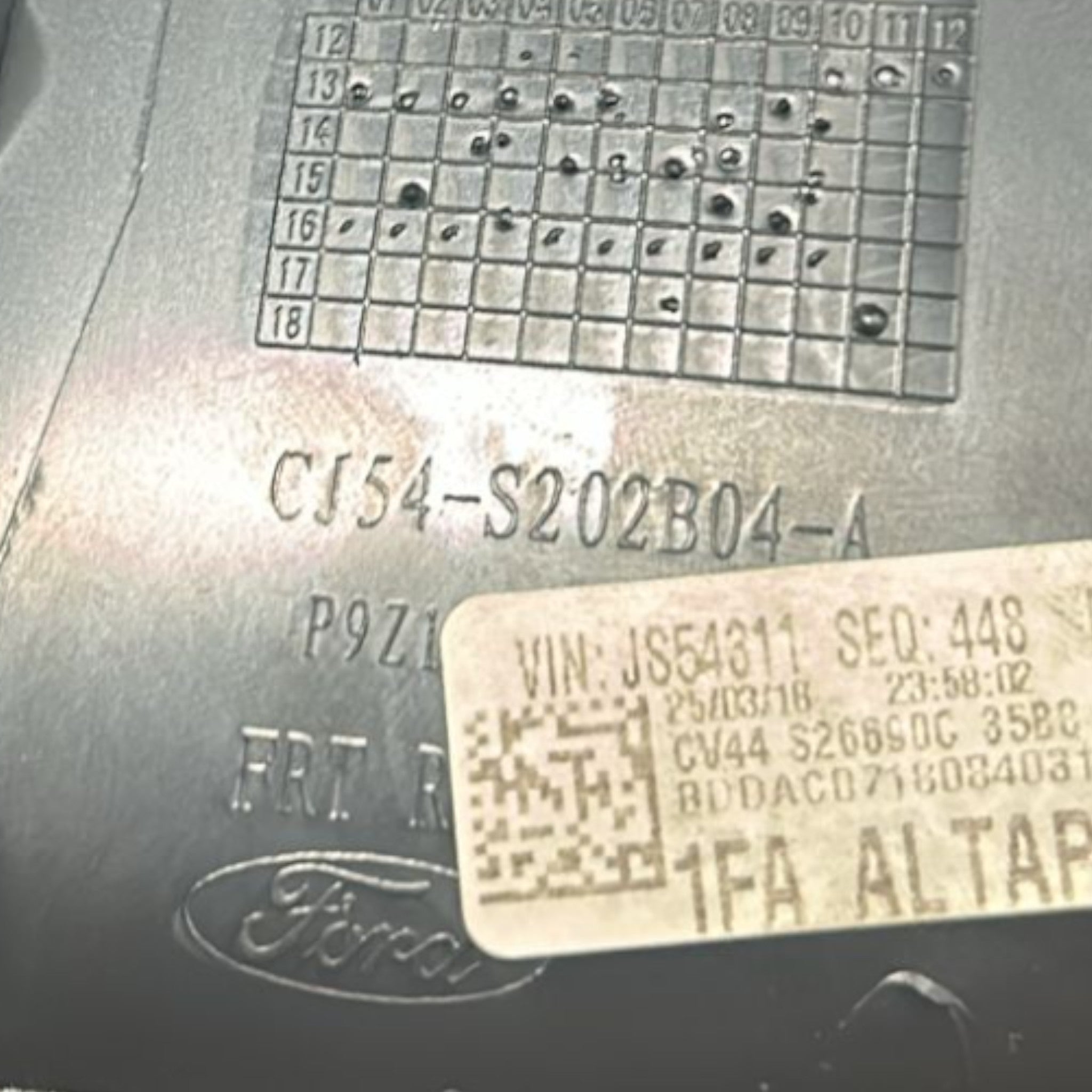 Comando Alzavetro Anteriore Destro Ford Kuga II cod.CJ54-S202B04-A (2012 > 2020)