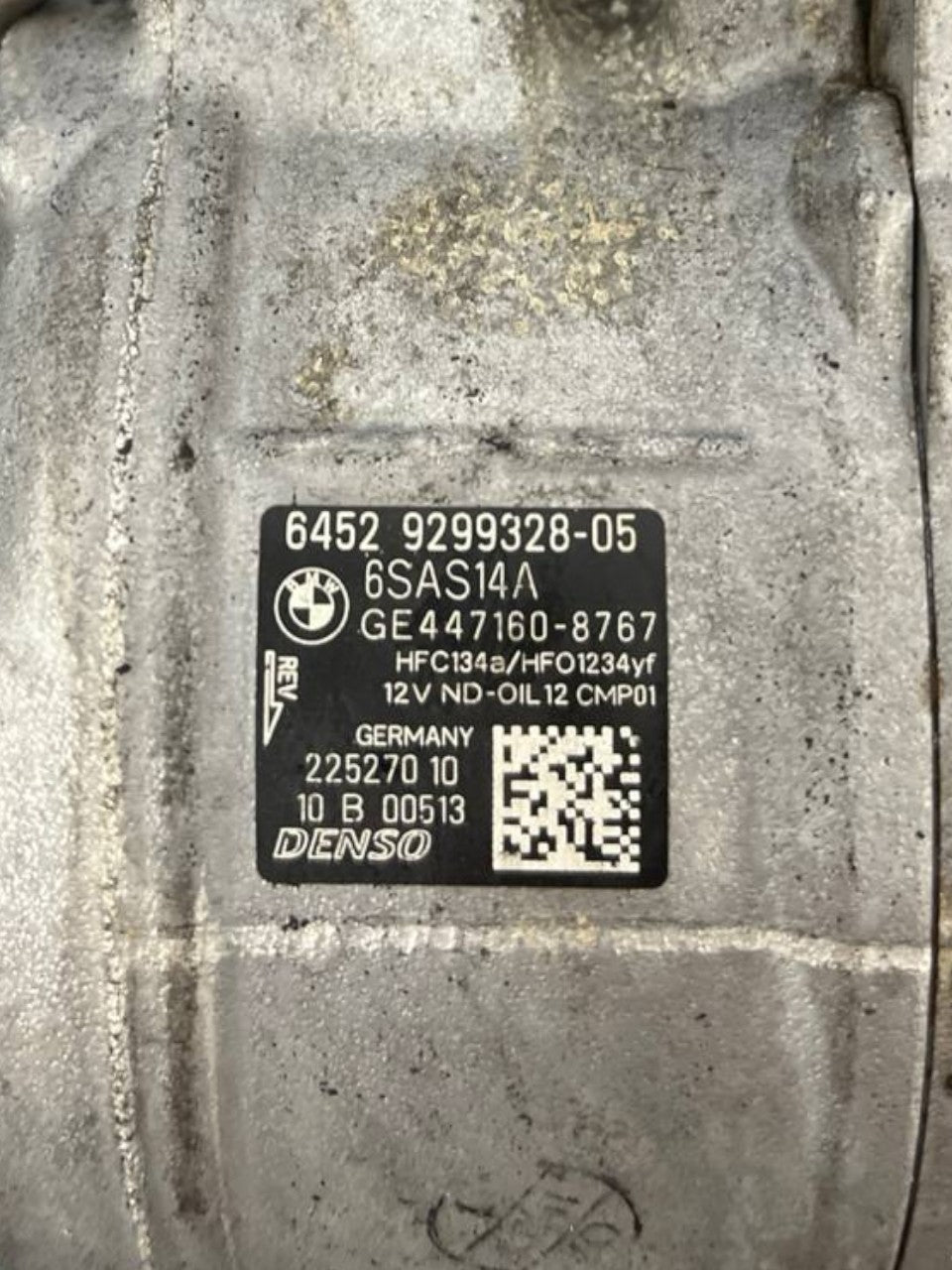 Compressore Aria Condizionata Bmw Serie 1 F20 / Bmw Serie 3 F30 / Bmw M3 F80 2.0 Diesel (2012 al 2019) cod: GE447160-8767