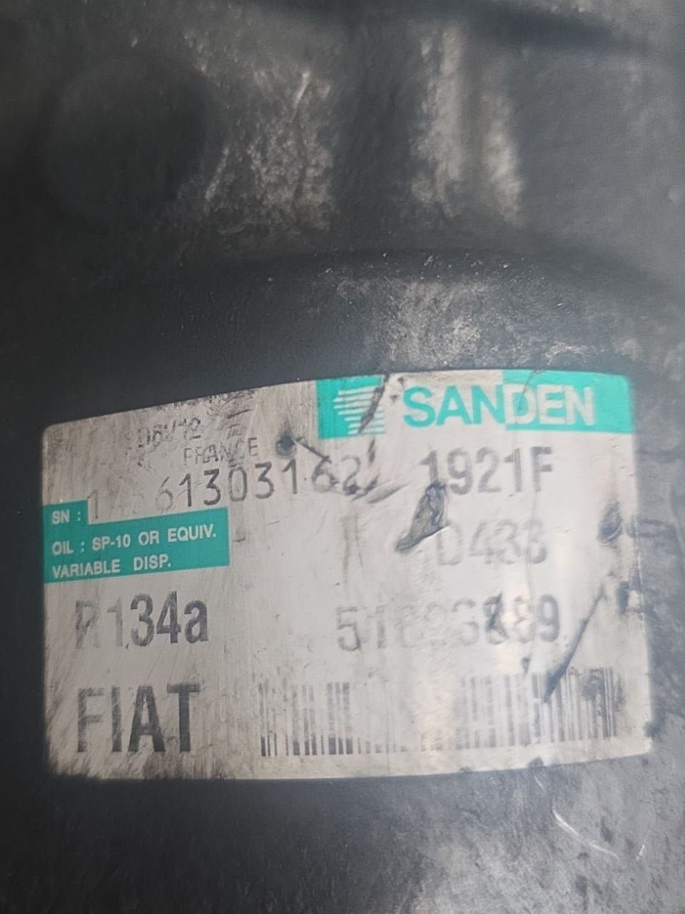 Compressore Aria Condizionata Fiat Grande Punto / Alfa / Lancia 1.2 Benzina ( 2010 ) Cod : 51893889