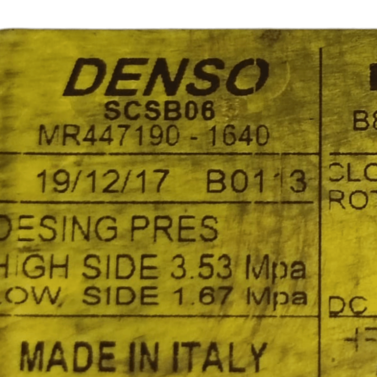 Compressore aria condizionata fiat panda 0.9 benzina cod: 4471901640 (2012-)
