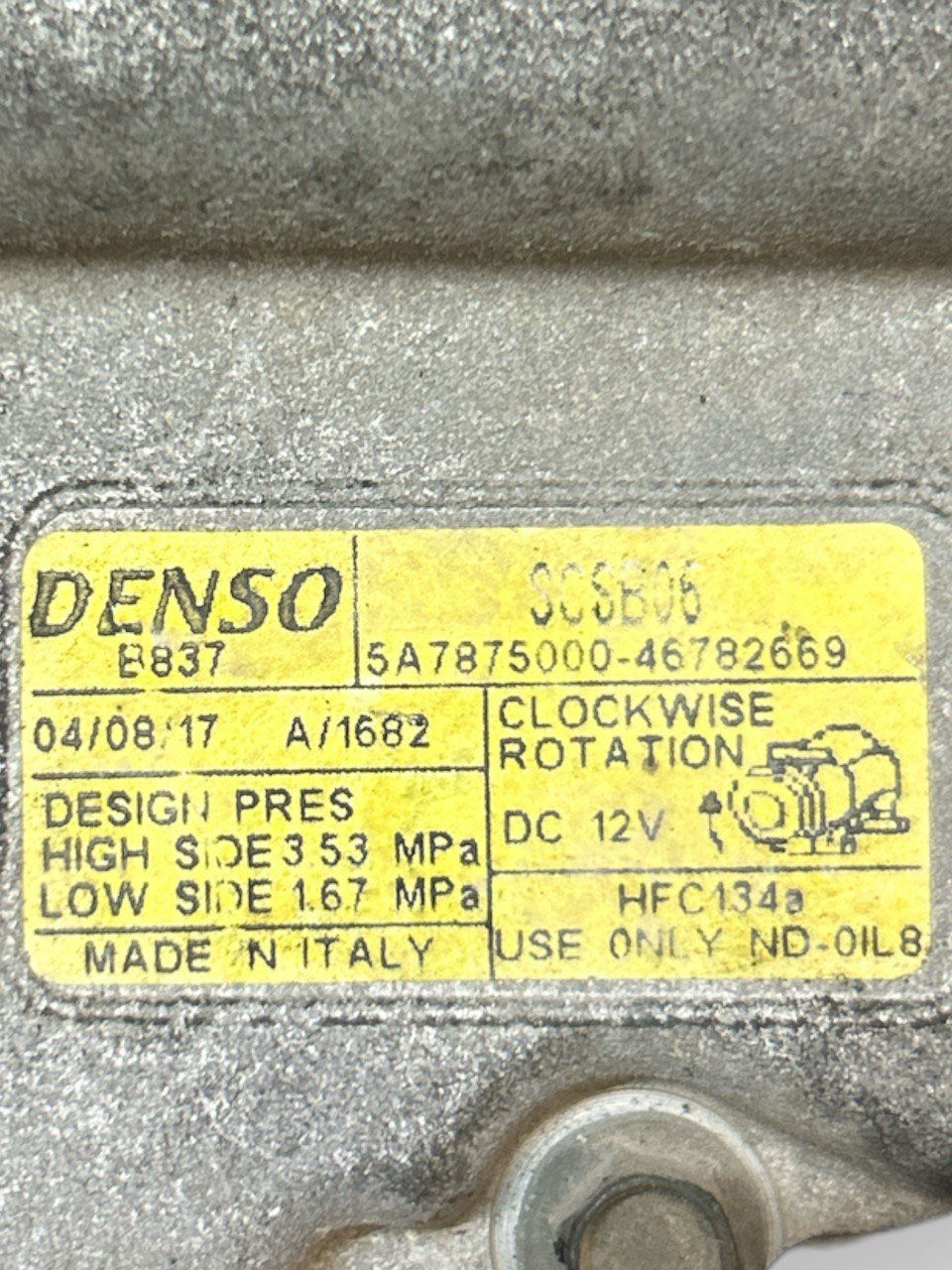 Compressore Aria Condizionata Lancia Ypsilon 1.2 Benzina (2004 - 2012) cod . 5A7875000