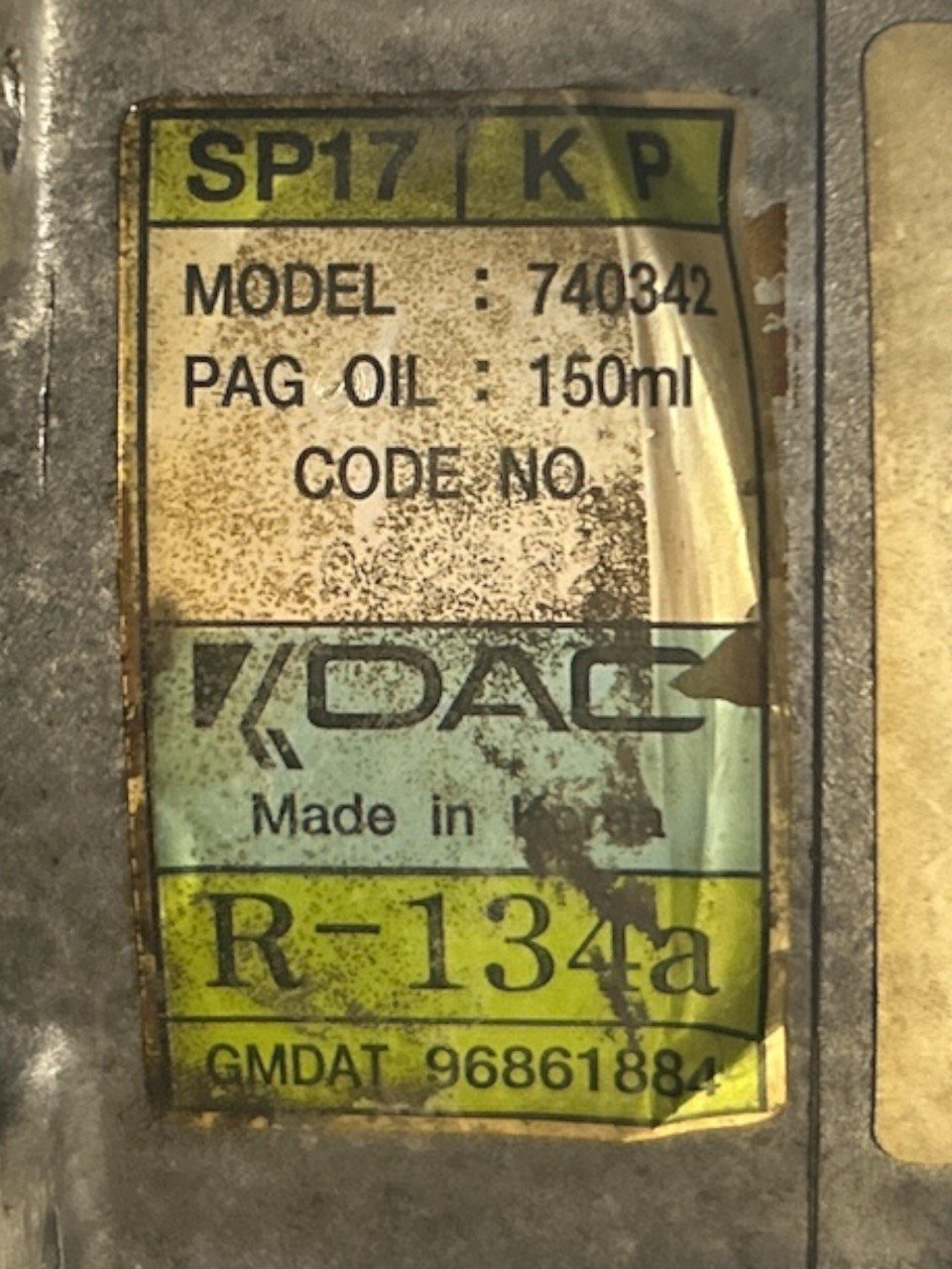 Compressore Aria Condizionata Opel Antara 2.0 Diesel (2006 > 2015) cod.96861884