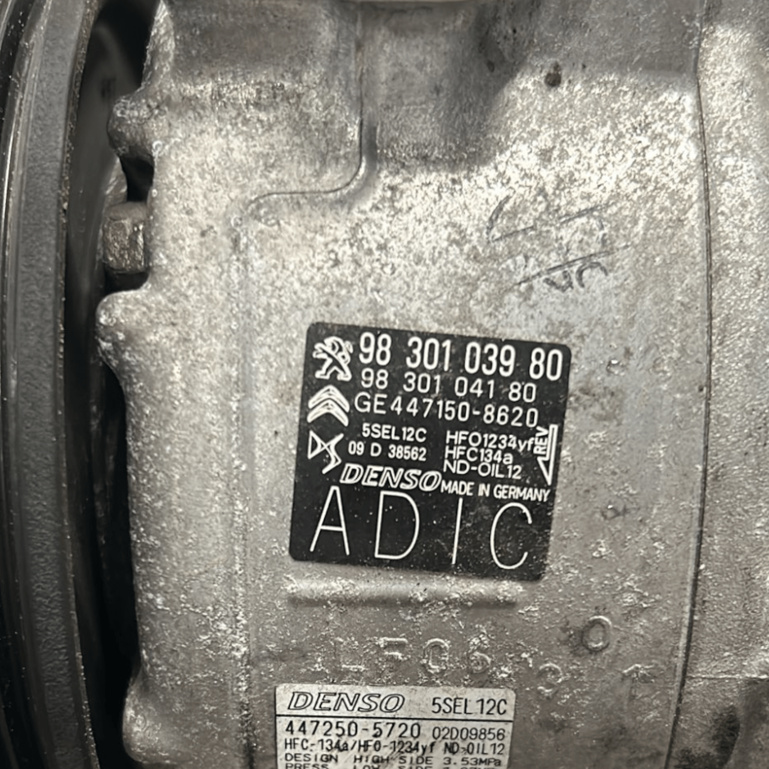 Compressore Aria Condizionata Opel Grandland X 1.5 Diesel cod:9830103980 (2017>)