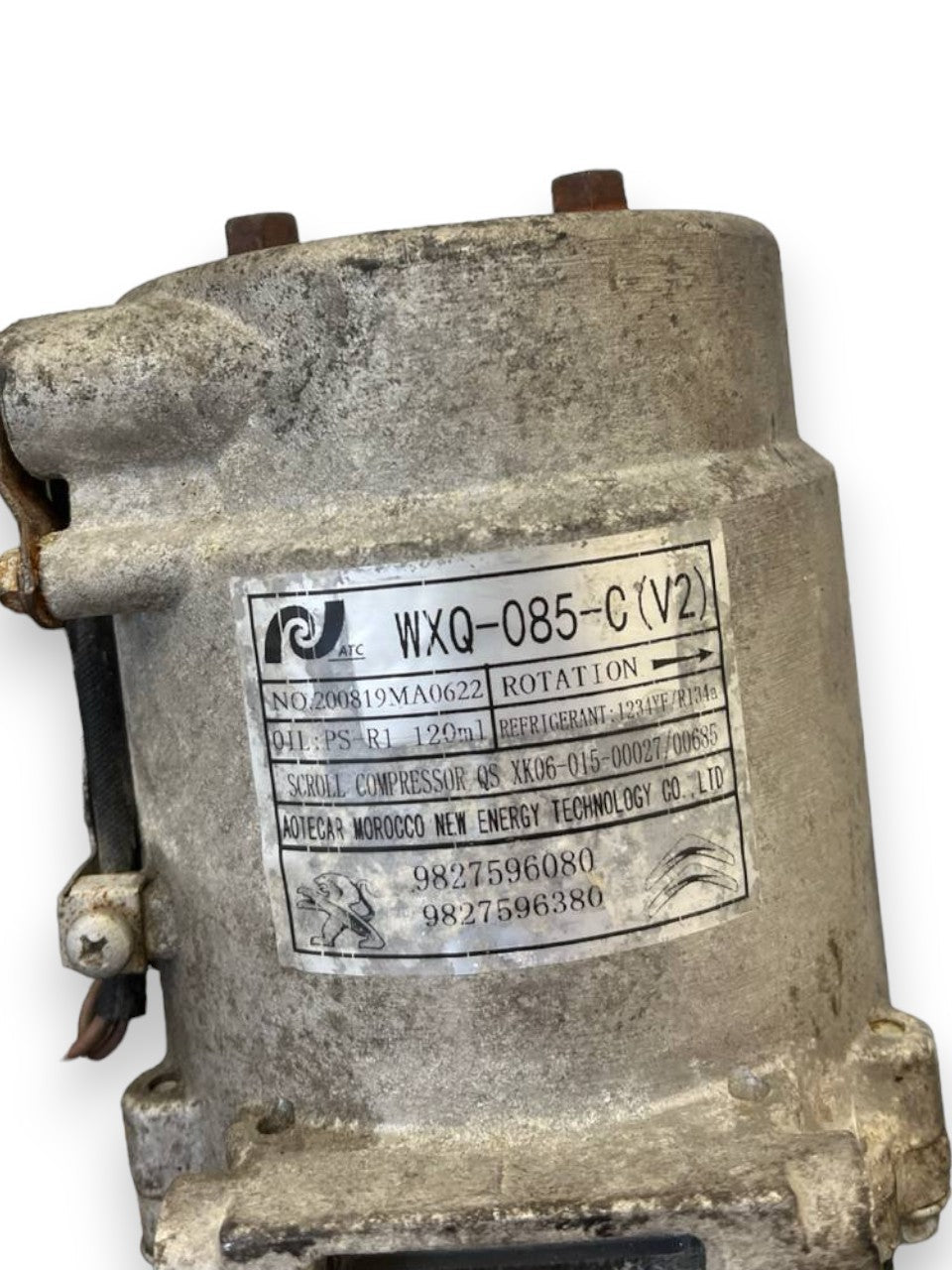 Compressore Aria Condizionata Peugeot 208 II / Citroen C3 / Opel Corsa F 1.2 Puretech Benzina (2019>) cod: 9827596080