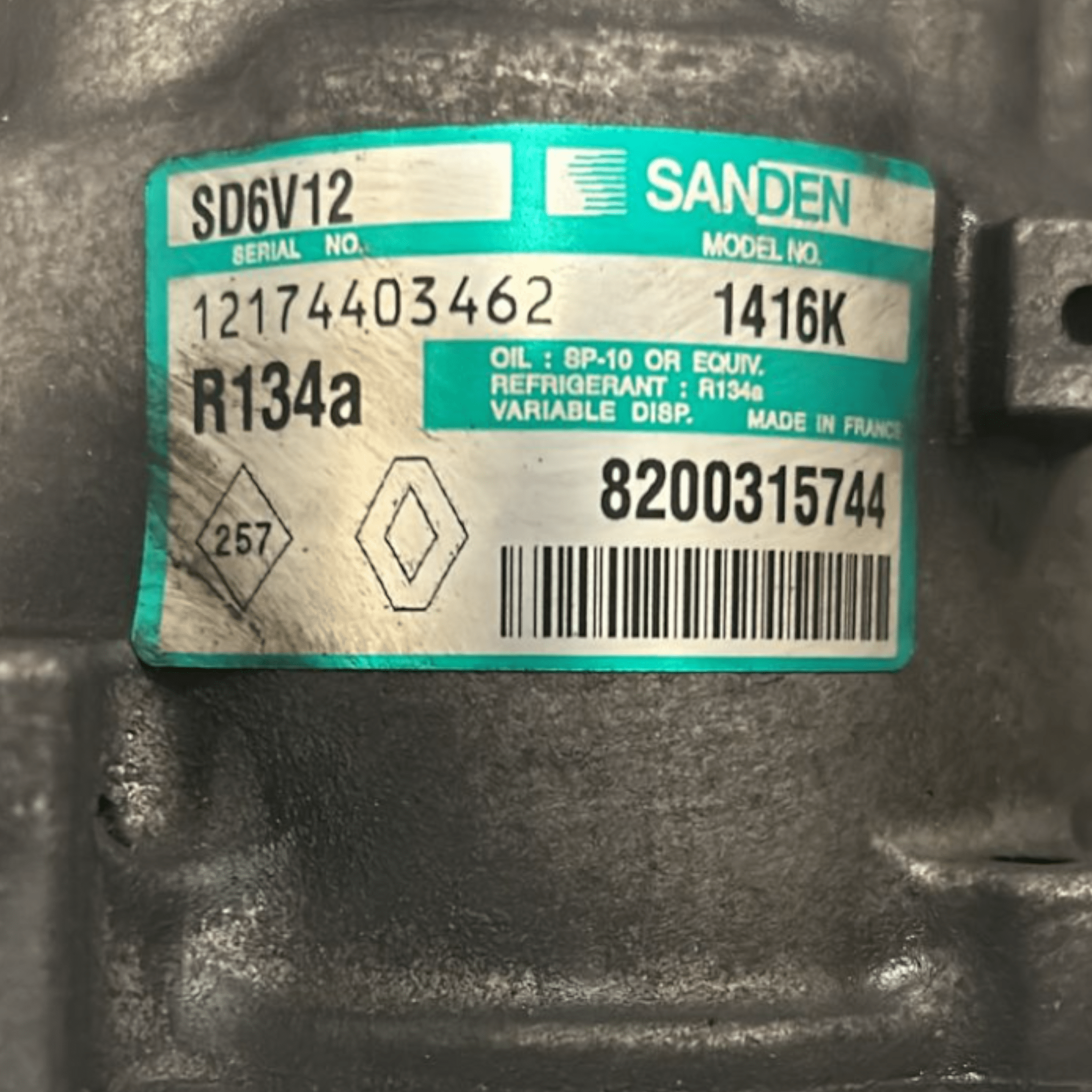 Compressore Aria Condizionata Renault Clio II 1.5 Diesel (1998 > 2012) cod:82003315744