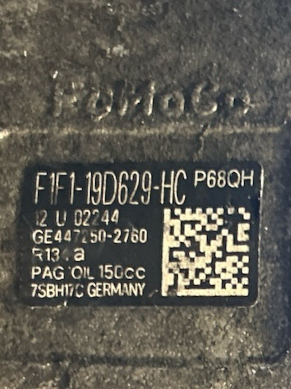 Compressore Clima Ford Transit 1.5 Diesel (2014 > ) cod . F1F1-19D629-HC