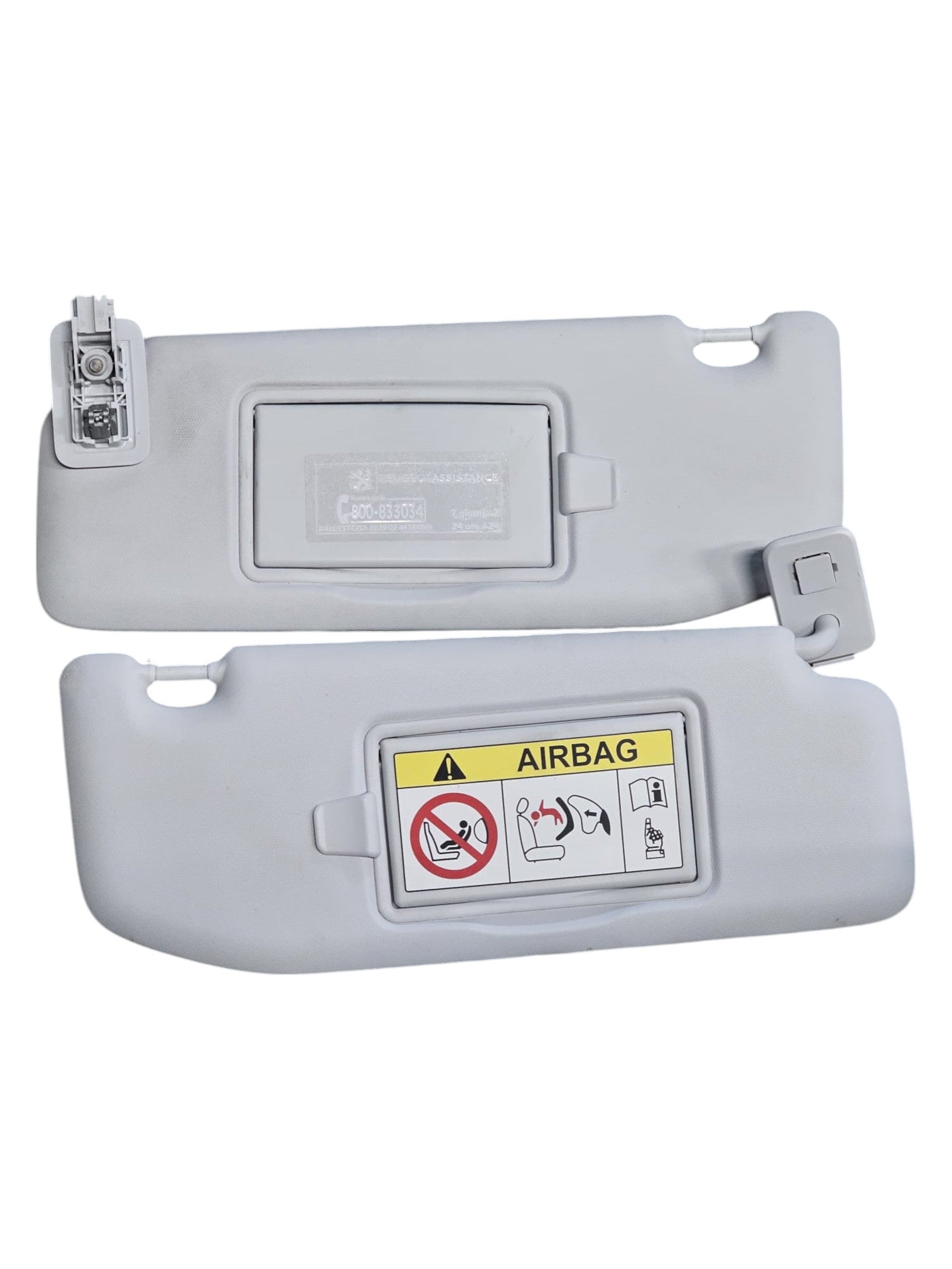 Coppia Alette Parasole Peugeot 208 I (2012-2019)
