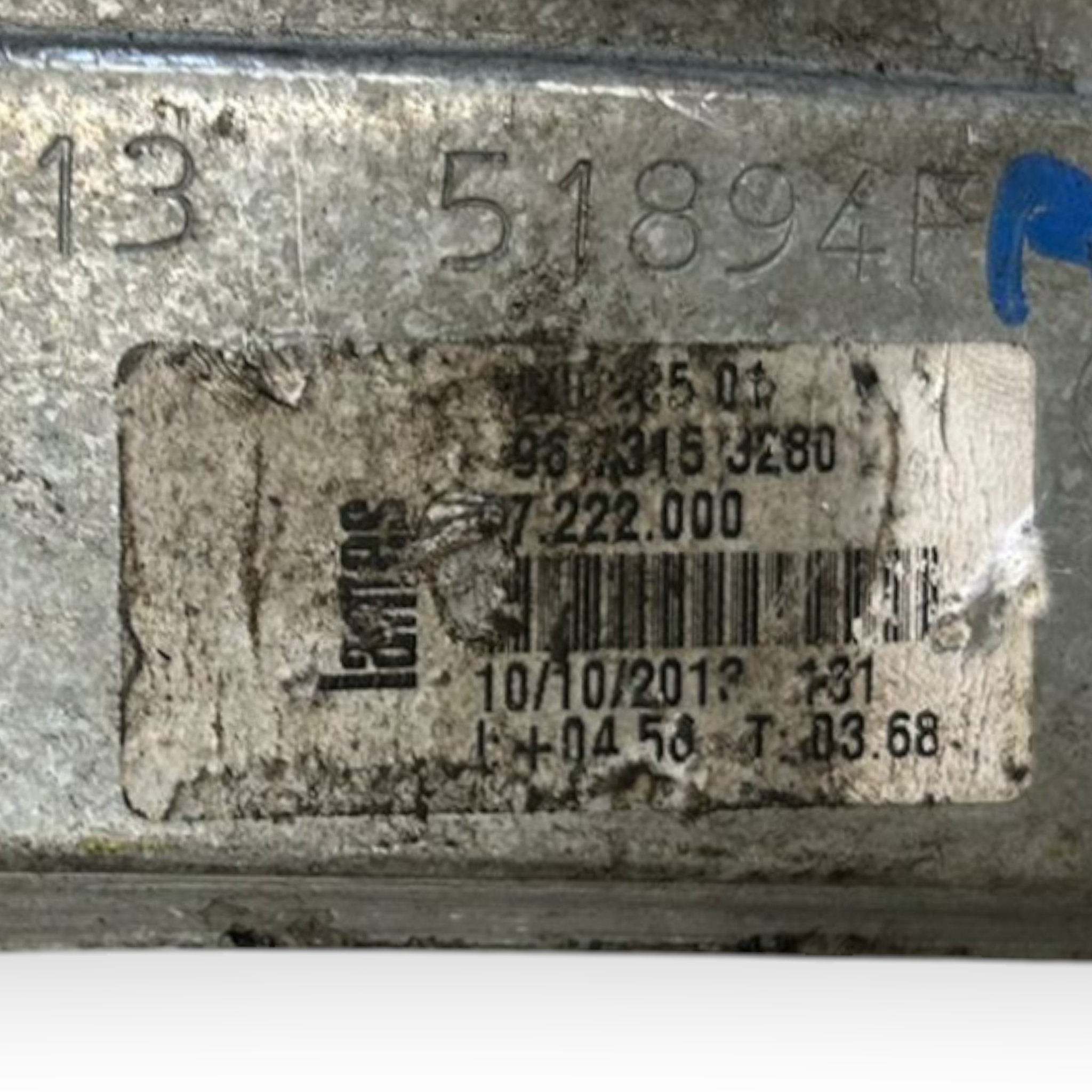Cremagliera Alzavetro Anteriore Sinistra Peugeot 208 I cod.9673153280 (2012 > 2019)