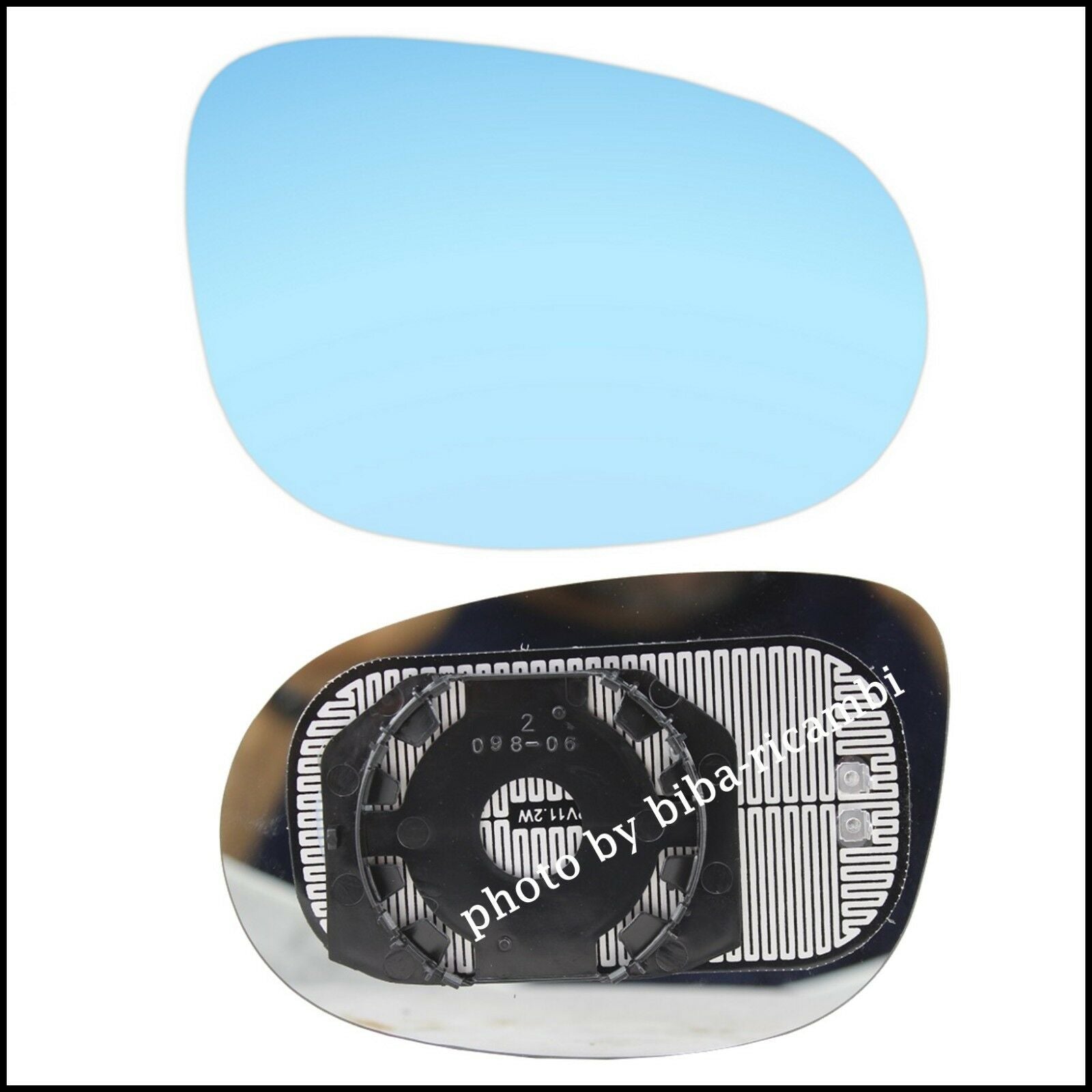 V. Piastra Retrovisore Termica Lato Dx-Passeggero Per Lancia Delta III (844) dal 2008-2014 BIBA-RICAMBI