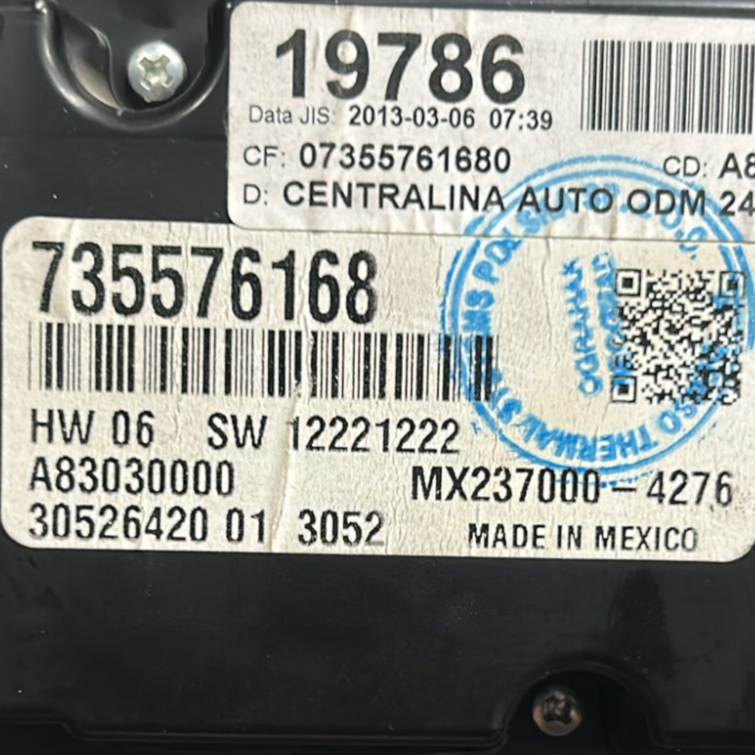 Comandi Clima Automatico Fiat 500L cod:735576168 (2012 > 2022)