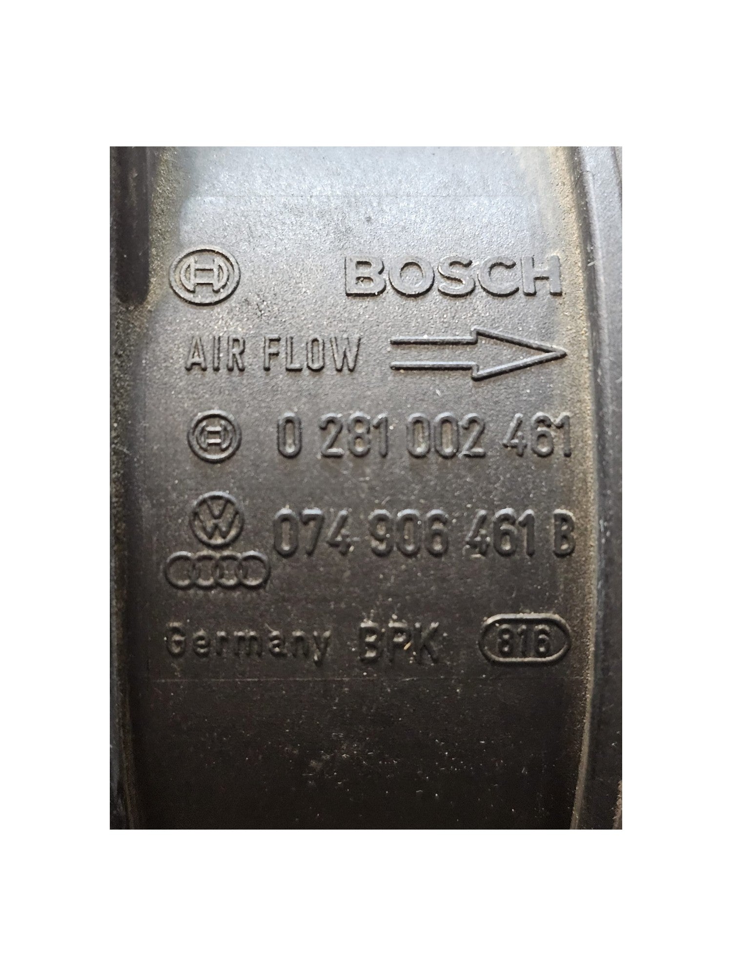 Debimetro / Flussometro Volkswagen Golf VI 2.0 Diesel Cod:074906461B (2008-2012)