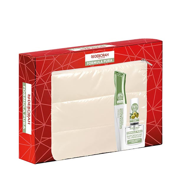 DEBORAH KIT POCHETTE FORMULA PURA MASCARA + SMALTO RAFFORZATORE