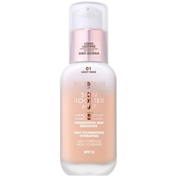 DEBORAH SKIN BOOSTER MAT FONDOTINTA IN SIERO 01 LIGHT ROSE