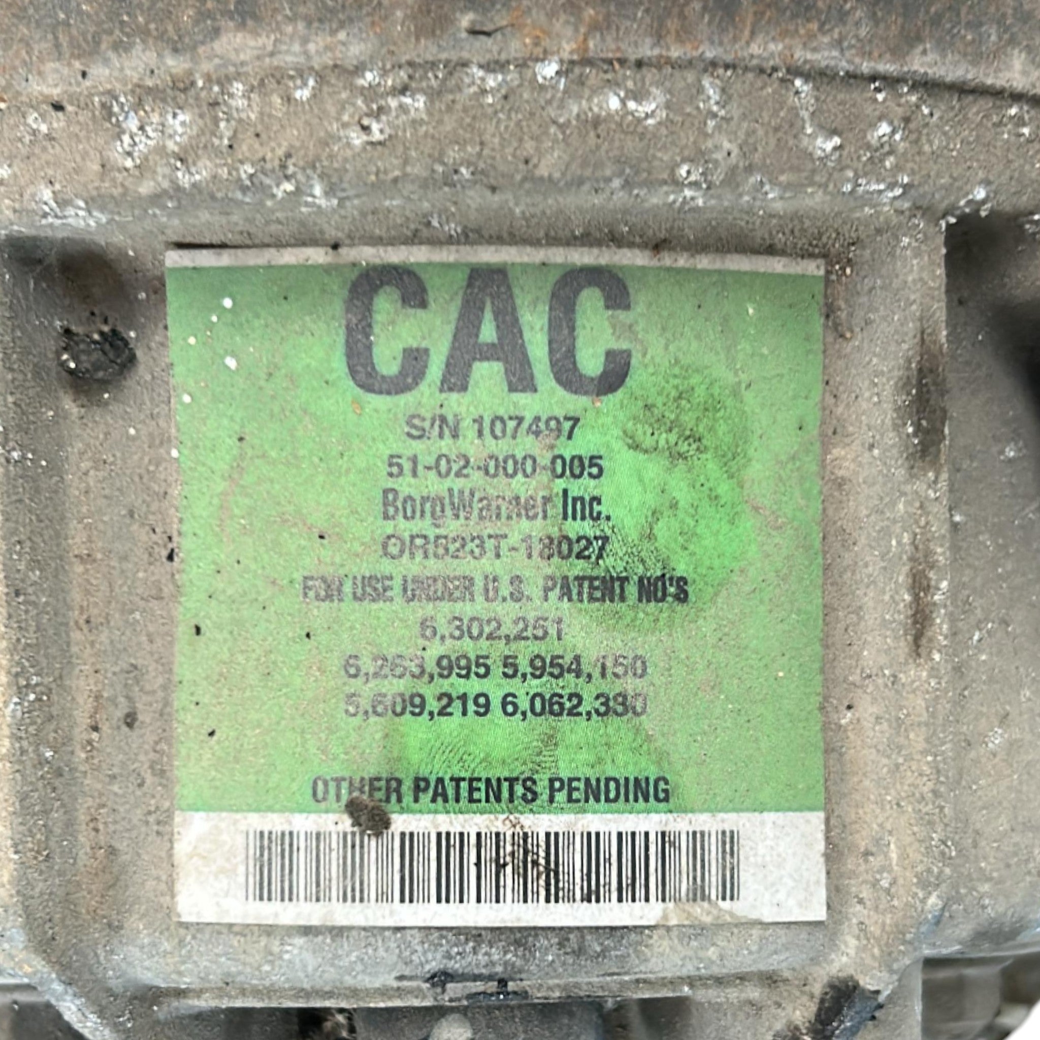 Differenziale Posteriore DR5 cod.OR523T-18027 2.0 Benzina / GPL (4x4) (2007 > 2022) cod.6263995 cod.6302251