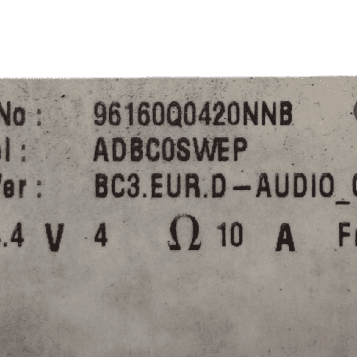 Display / autoradio hyundai i20 (bc3) cod: 96160q0420nnb (2020-)