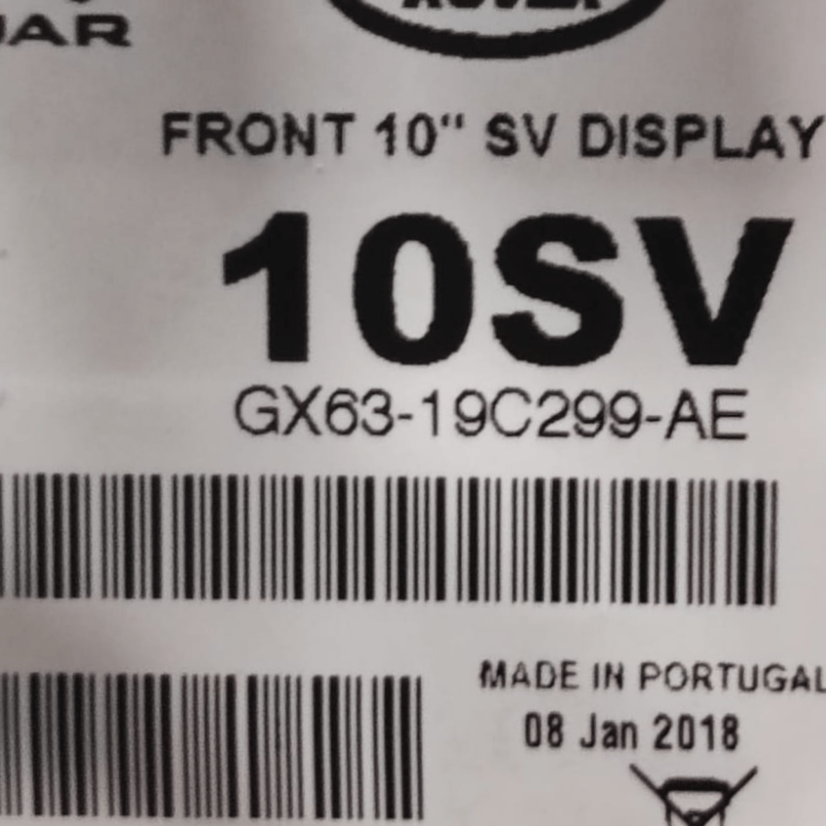 Display / autoradio jaguar e-pace cod: gx6319c299ae (2017-)